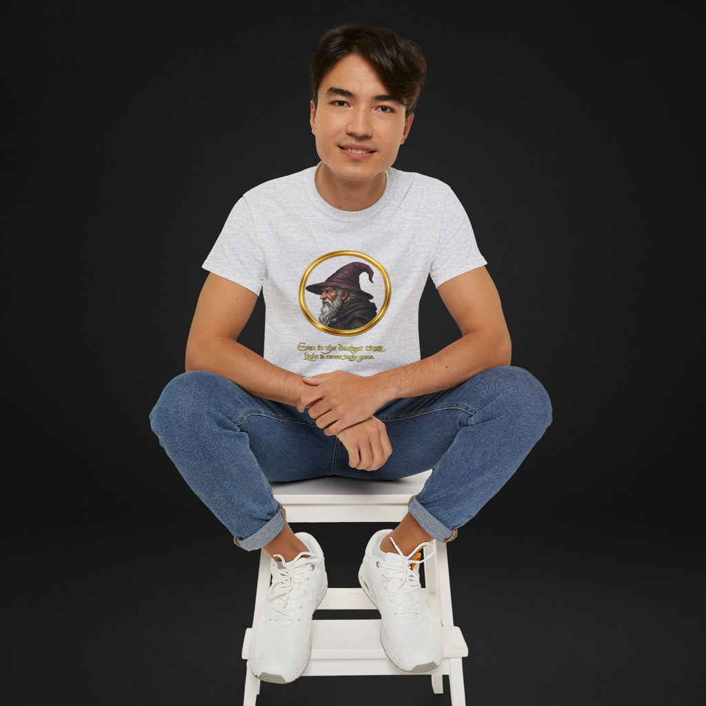 Vintage Wizard Graphic T-Shirt | Fantasy Side Profile Tee