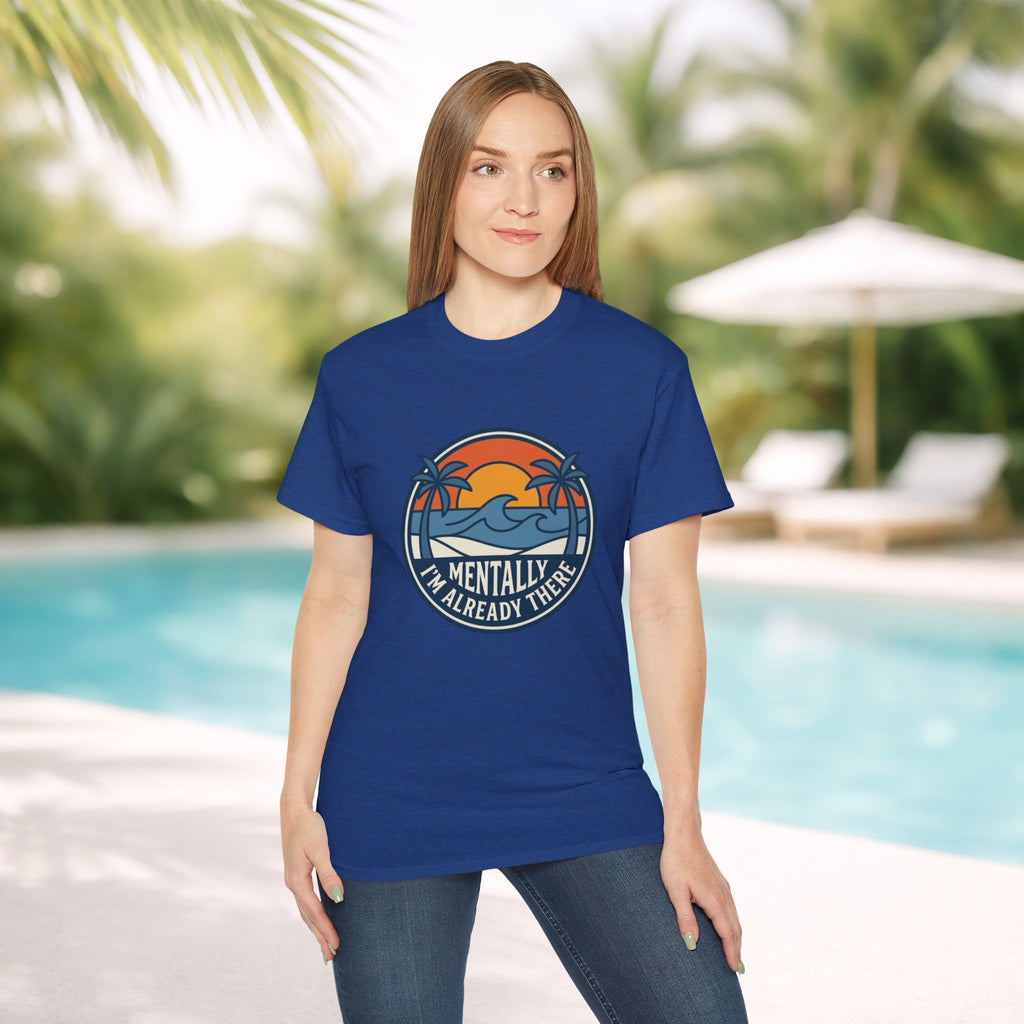 Mentally I’m Already There Summer Beach Sunset T-Shirt