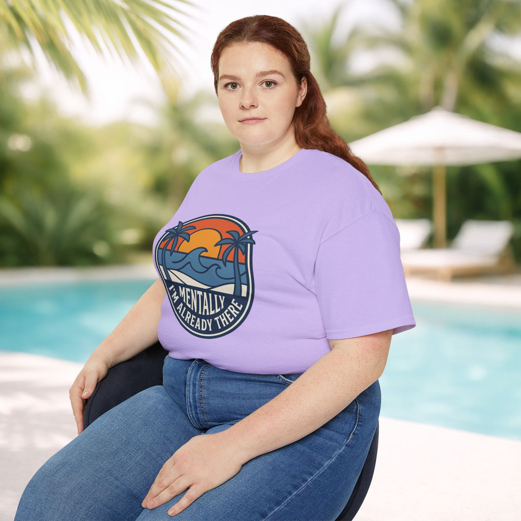 Mentally I’m Already There Summer Beach Sunset T-Shirt
