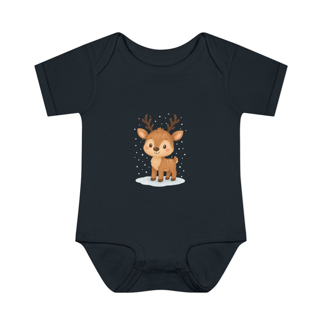 Cute Baby Reindeer Christmas Bodysuit – Holiday Infant One-Piece