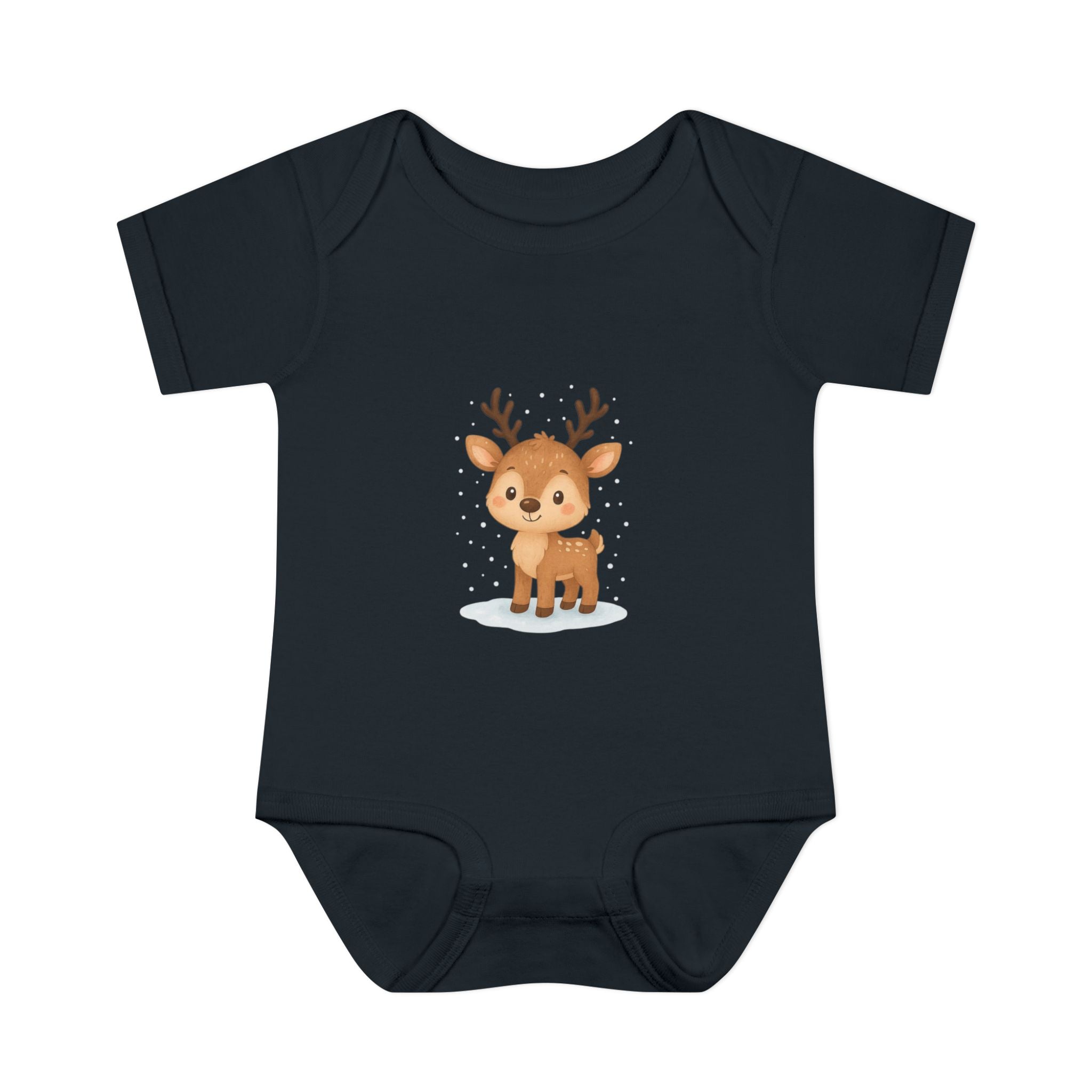 Cute Baby Reindeer Christmas Bodysuit – Holiday Infant One-Piece
