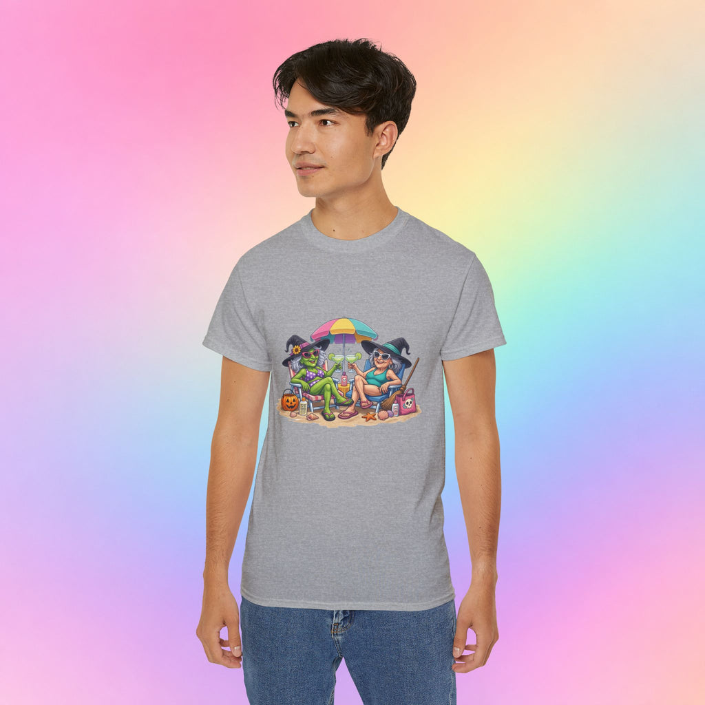 Summerween Witches Beach T-Shirt | Funny Halloween Summer Tee