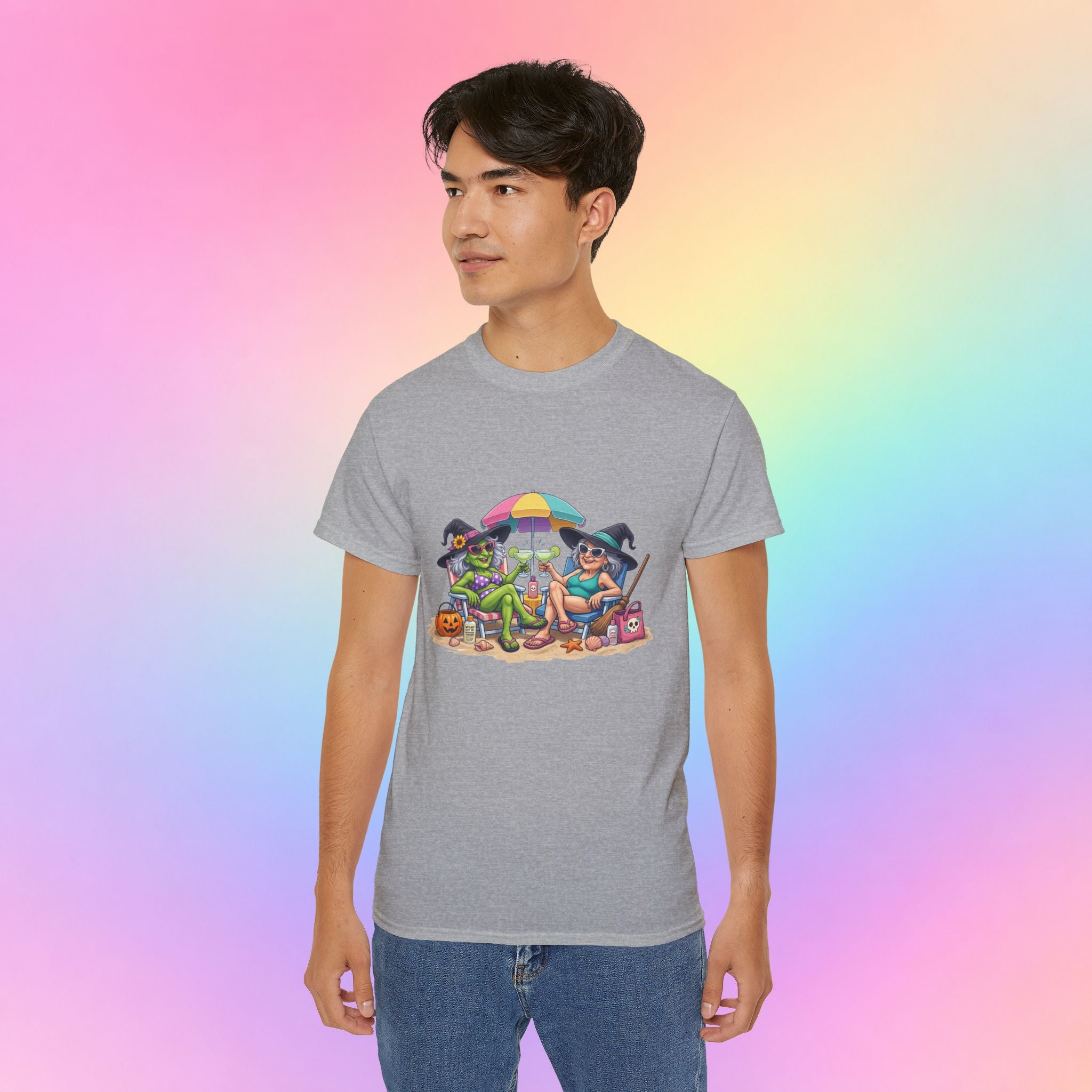 Summerween Witches Beach T-Shirt | Funny Halloween Summer Tee