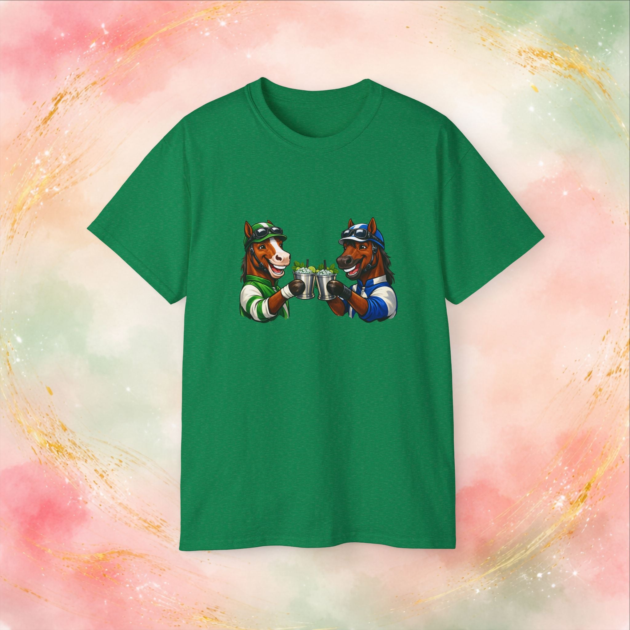 Derby Day Cheers: Funny Jockey Horses & Mint Juleps T-Shirt