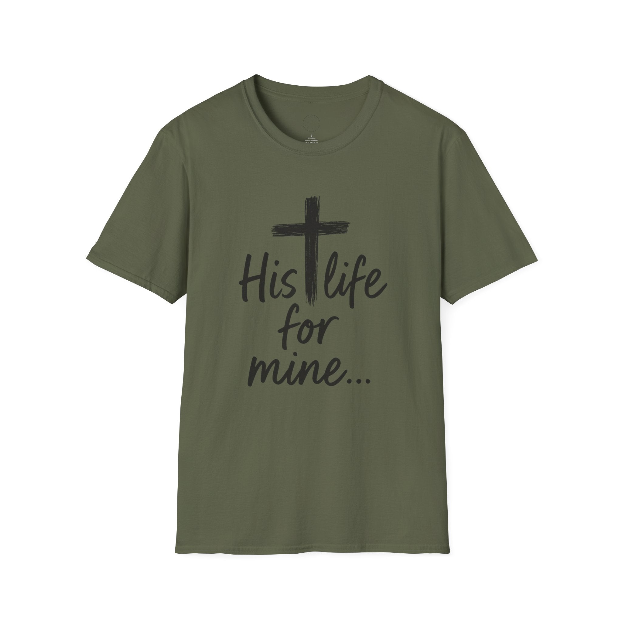 His Life for Mine Christian T-Shirt – Faith & Inspiration Tee