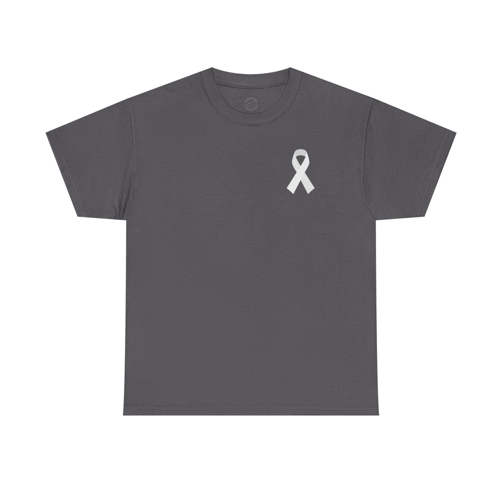 Breathe Hope – White Flower Lung Cancer Awareness T-Shirt