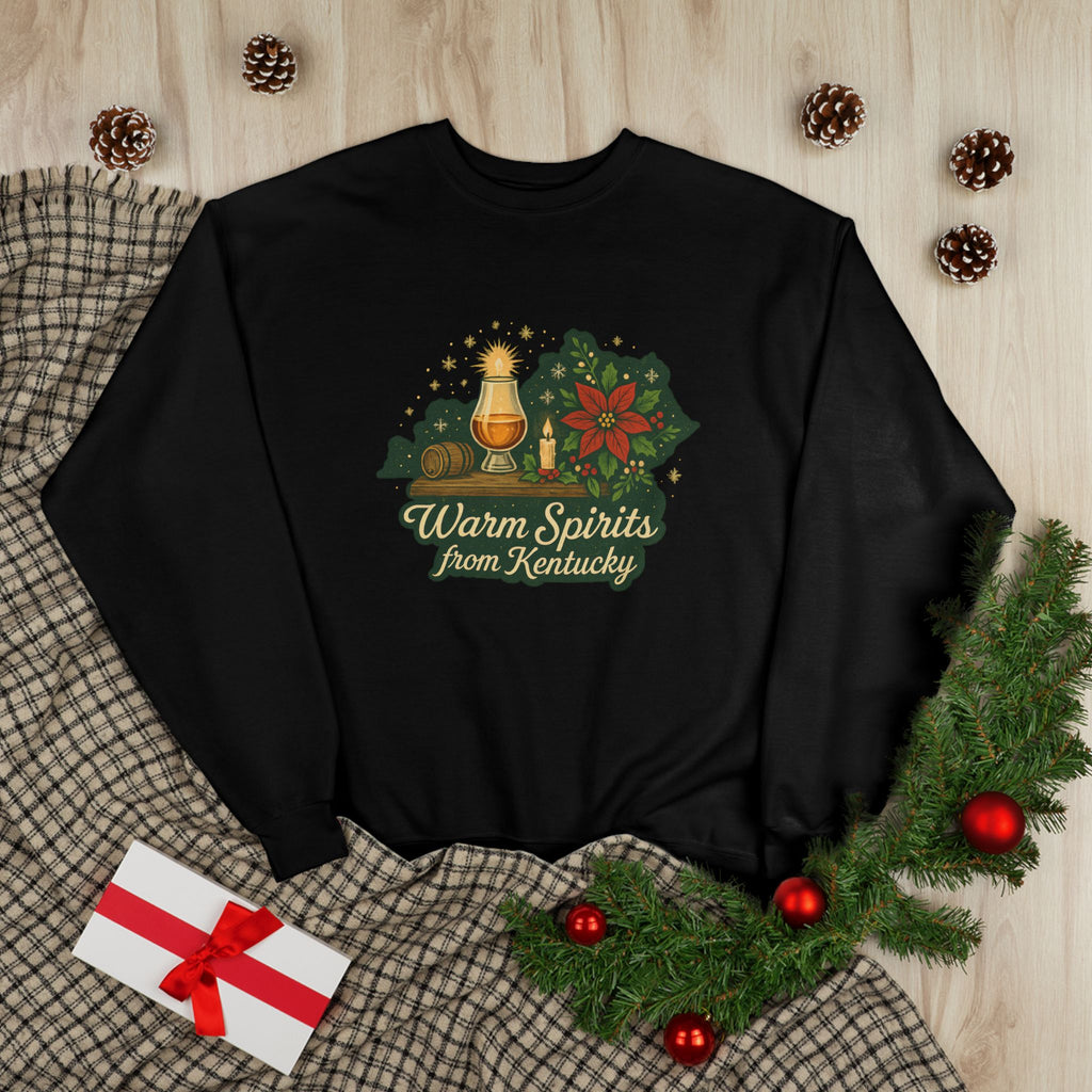 Warm Spirits from Kentucky - Christmas Sweatshirt