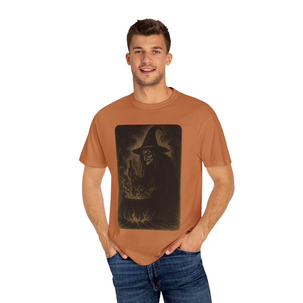 Vintage Witch Brewing Cauldron Halloween Shirt