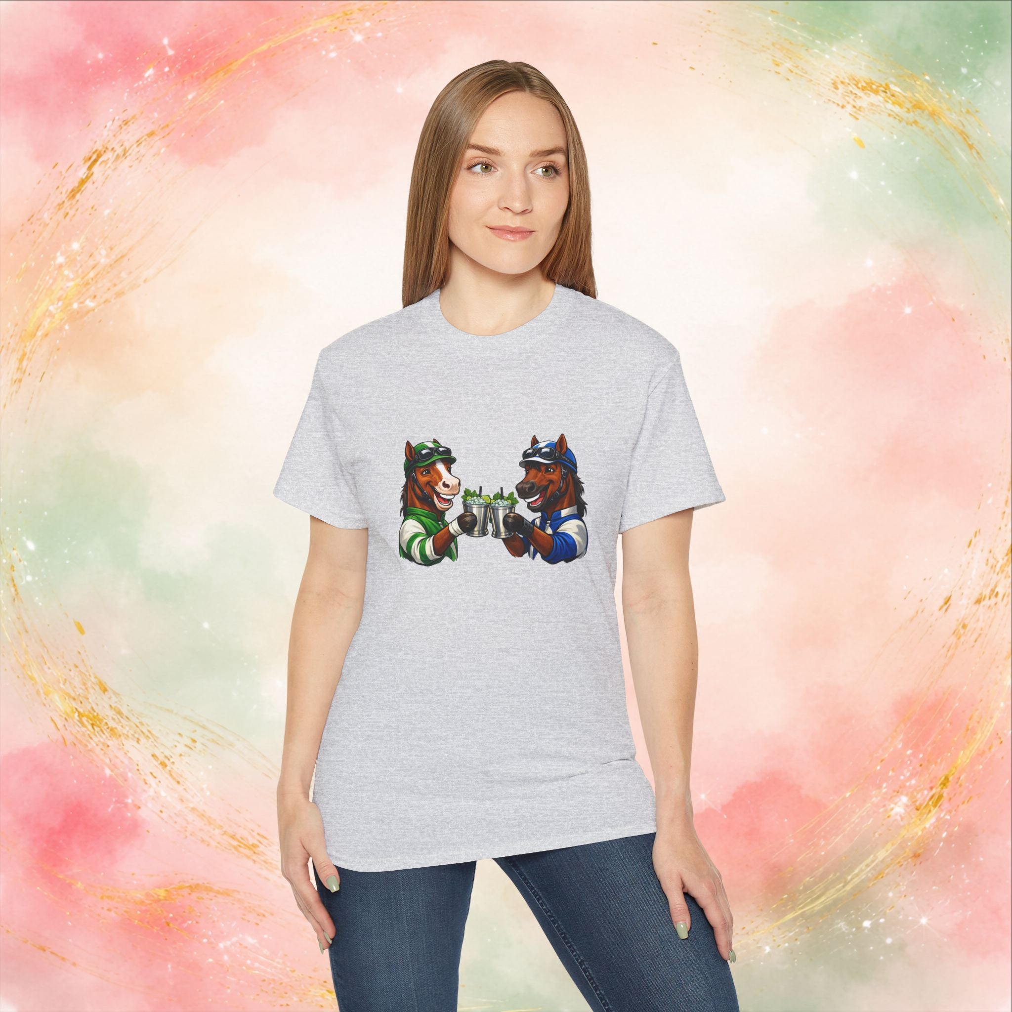 Derby Day Cheers: Funny Jockey Horses & Mint Juleps T-Shirt
