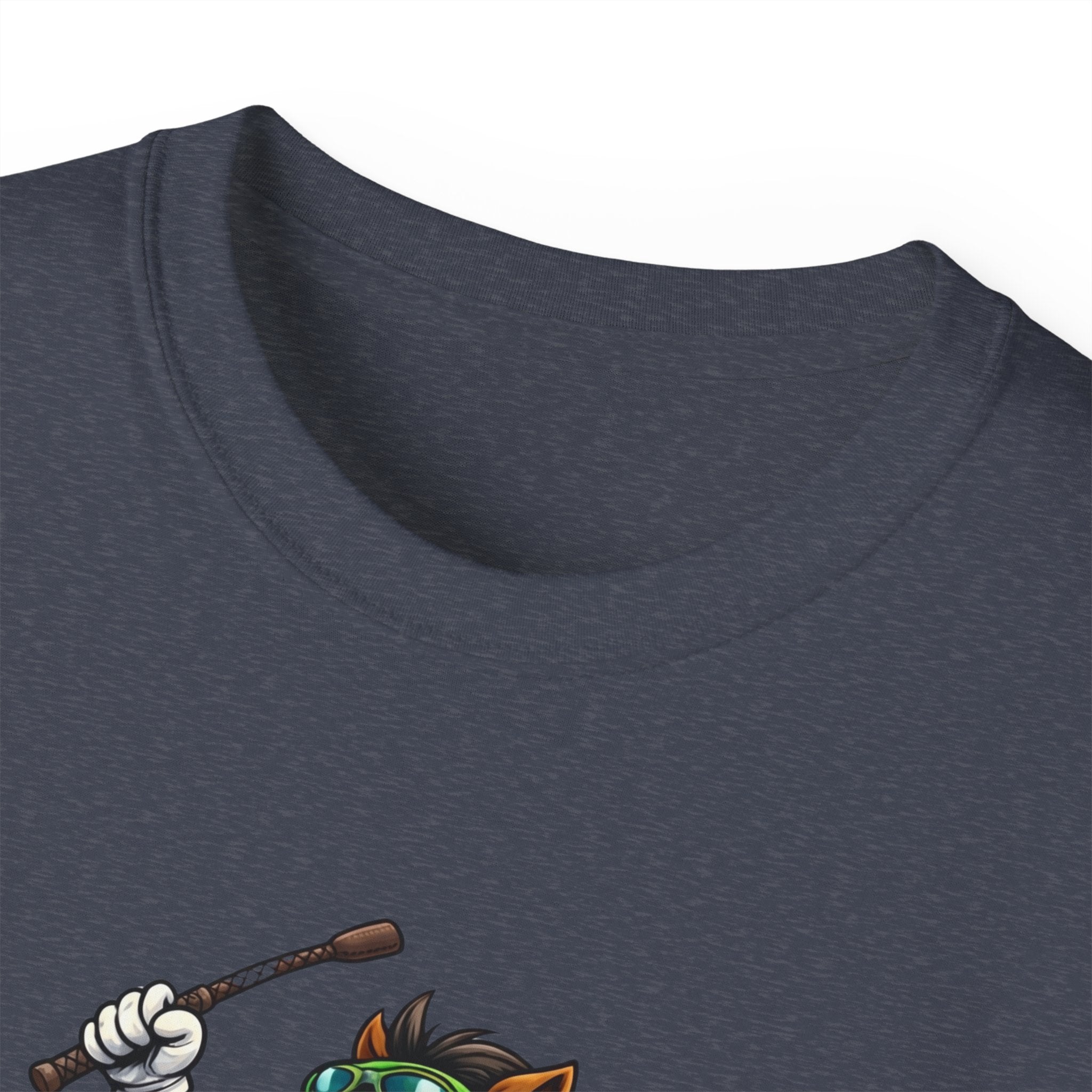 Funny Derby Horse & Jockey T-Shirt | Playful Horse Racing Graphic Tee