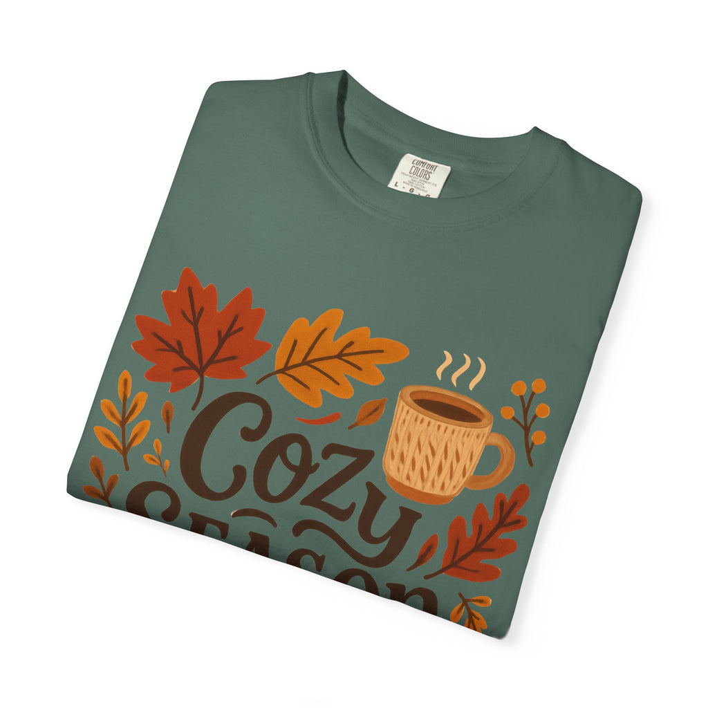 Cozy Season Unisex T-shirt, Fall Fashion Tee, Autumn Apparel, Gift for Him/Her, Pumpkin Spice Shirt, Relaxing Vibes