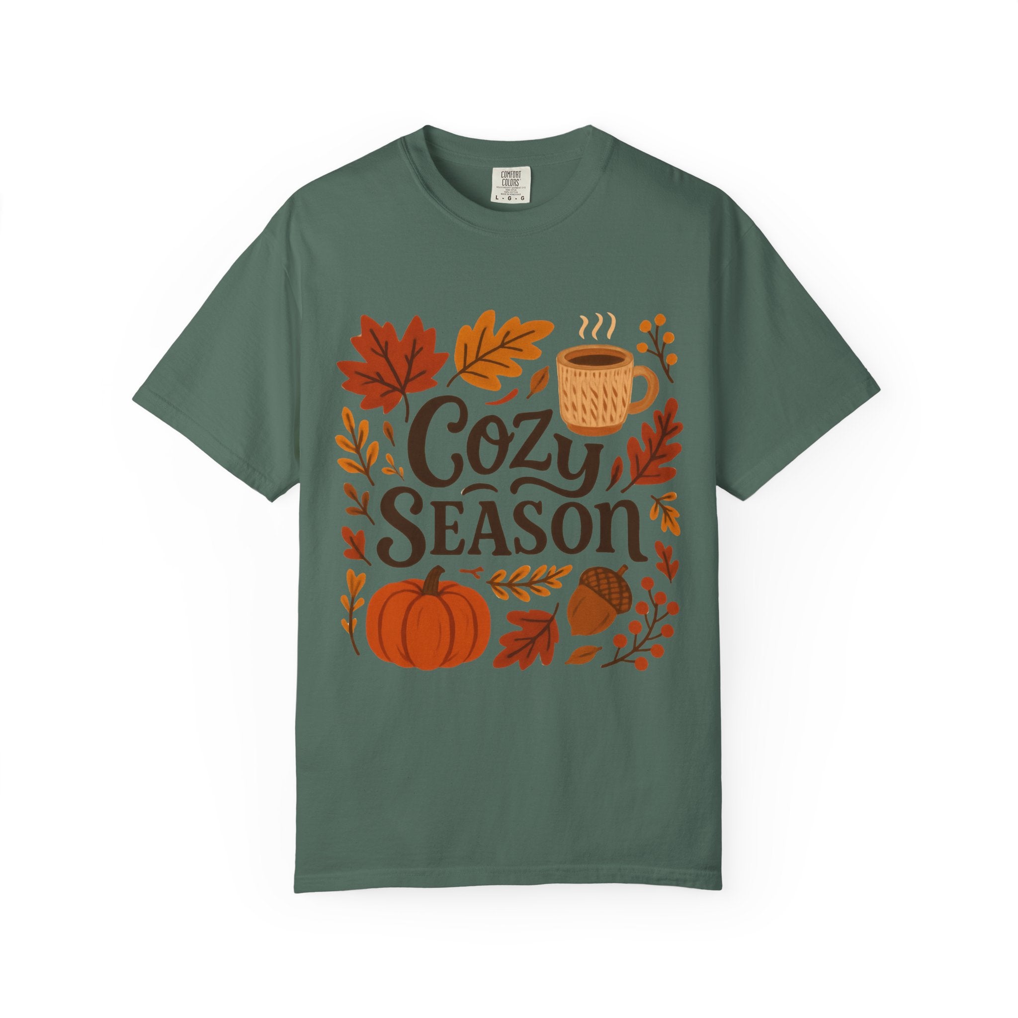 Cozy Season Unisex T-shirt, Fall Fashion Tee, Autumn Apparel, Gift for Him/Her, Pumpkin Spice Shirt, Relaxing Vibes
