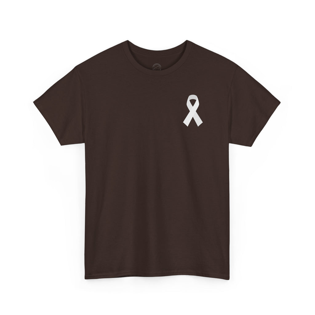 Breathe Hope – White Flower Lung Cancer Awareness T-Shirt
