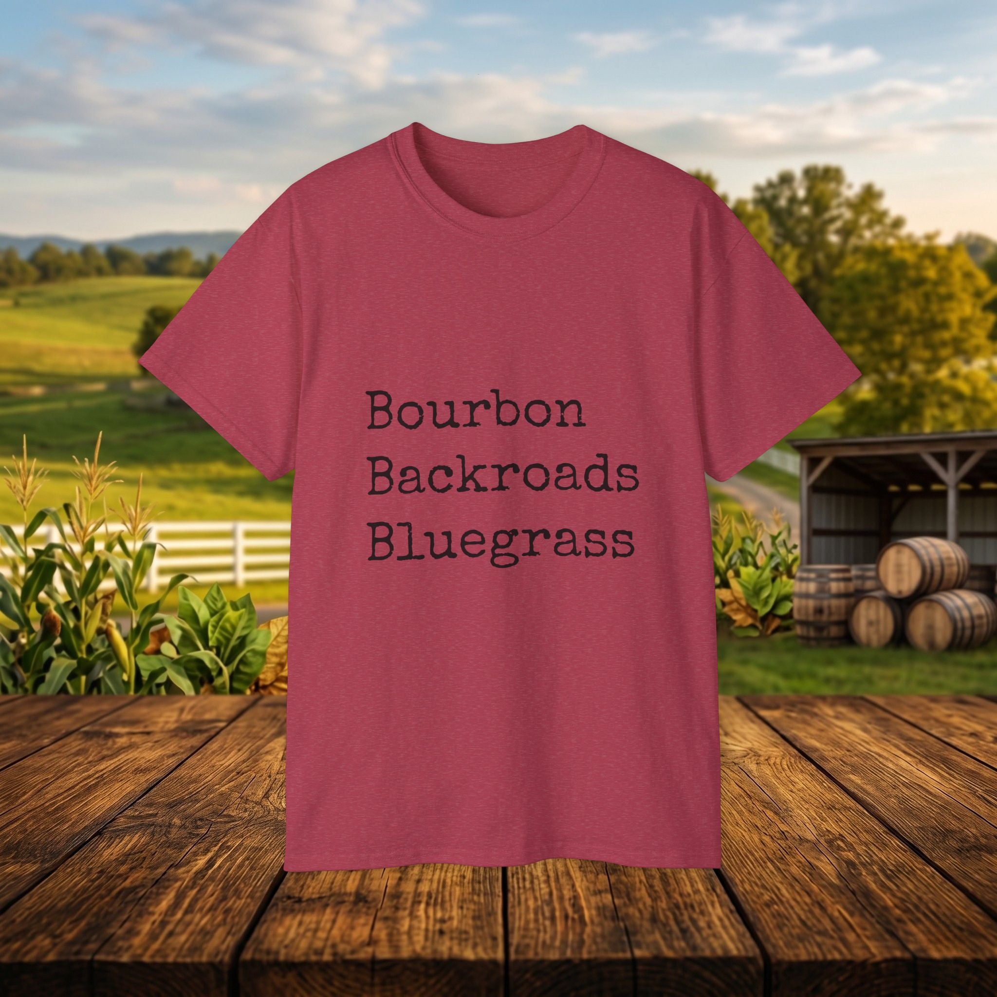 Bourbon Backroads Bluegrass Kentucky T-Shirt | Southern Comfort Graphic Tee