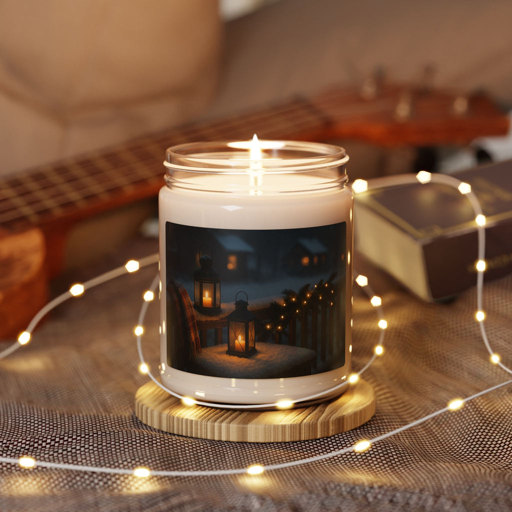 Cozy Winter Lantern Christmas Candle – Warm Glow Holiday Home Decor