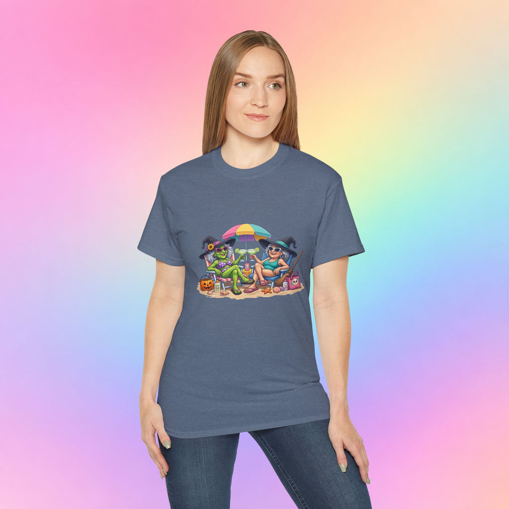 Summerween Witches Beach T-Shirt | Funny Halloween Summer Tee