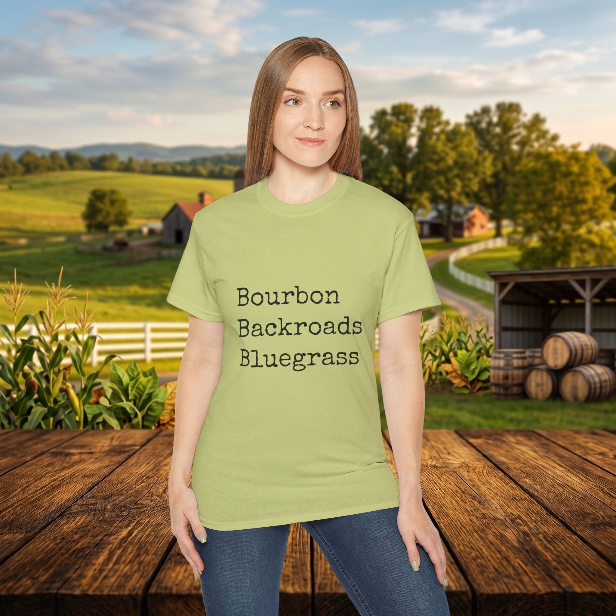 Bourbon Backroads Bluegrass Kentucky T-Shirt | Southern Comfort Graphic Tee