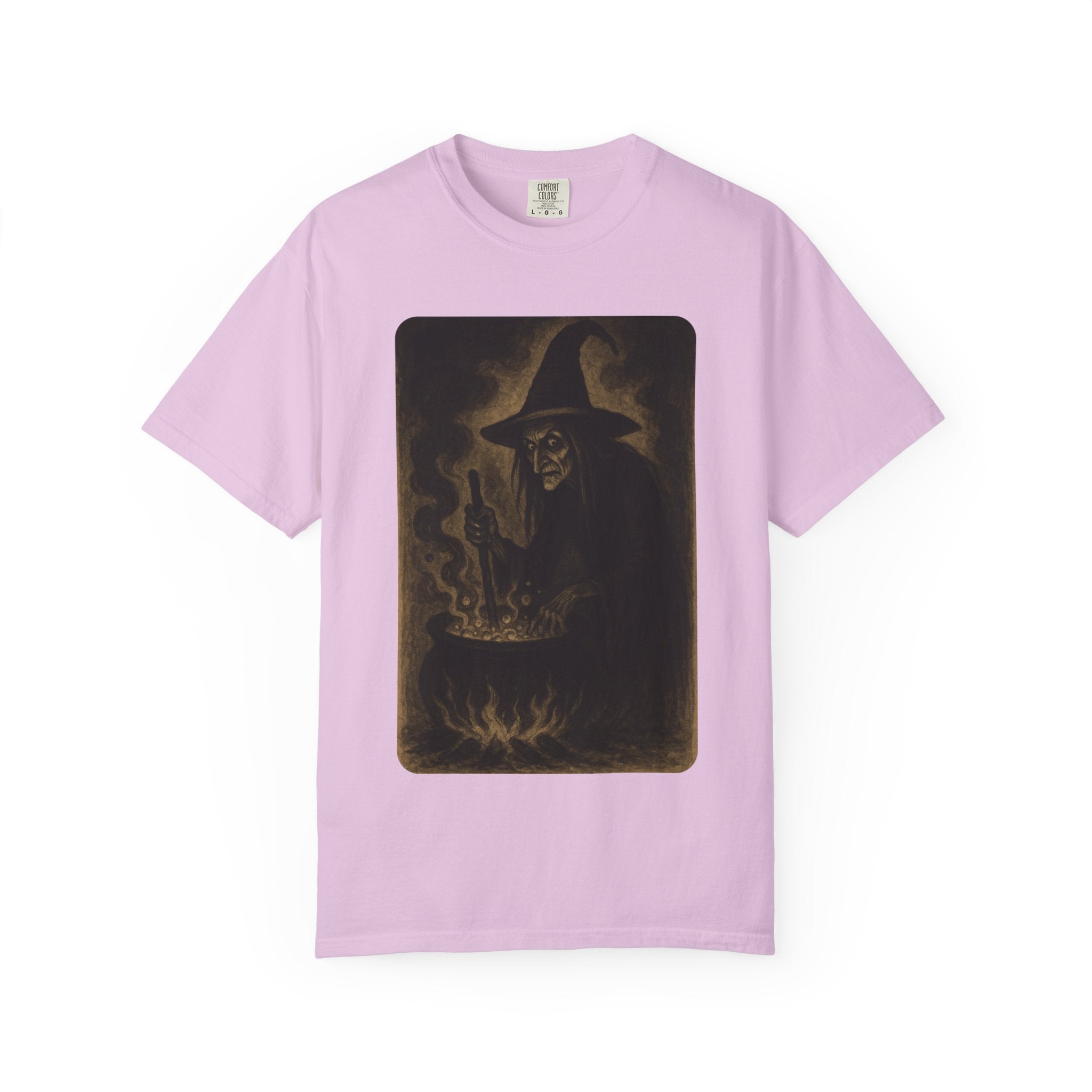 Vintage Witch Brewing Cauldron Halloween Shirt
