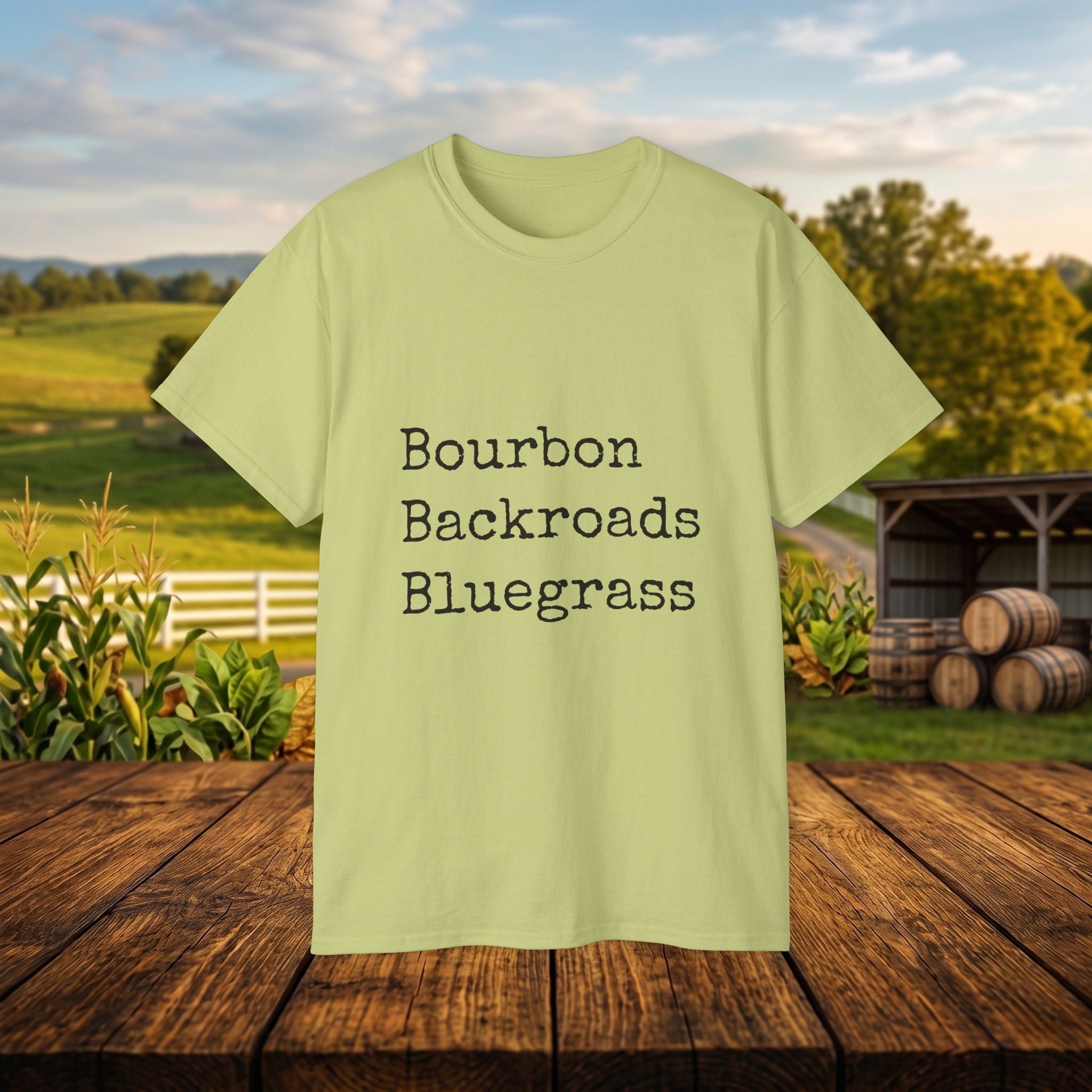 Bourbon Backroads Bluegrass Kentucky T-Shirt | Southern Comfort Graphic Tee
