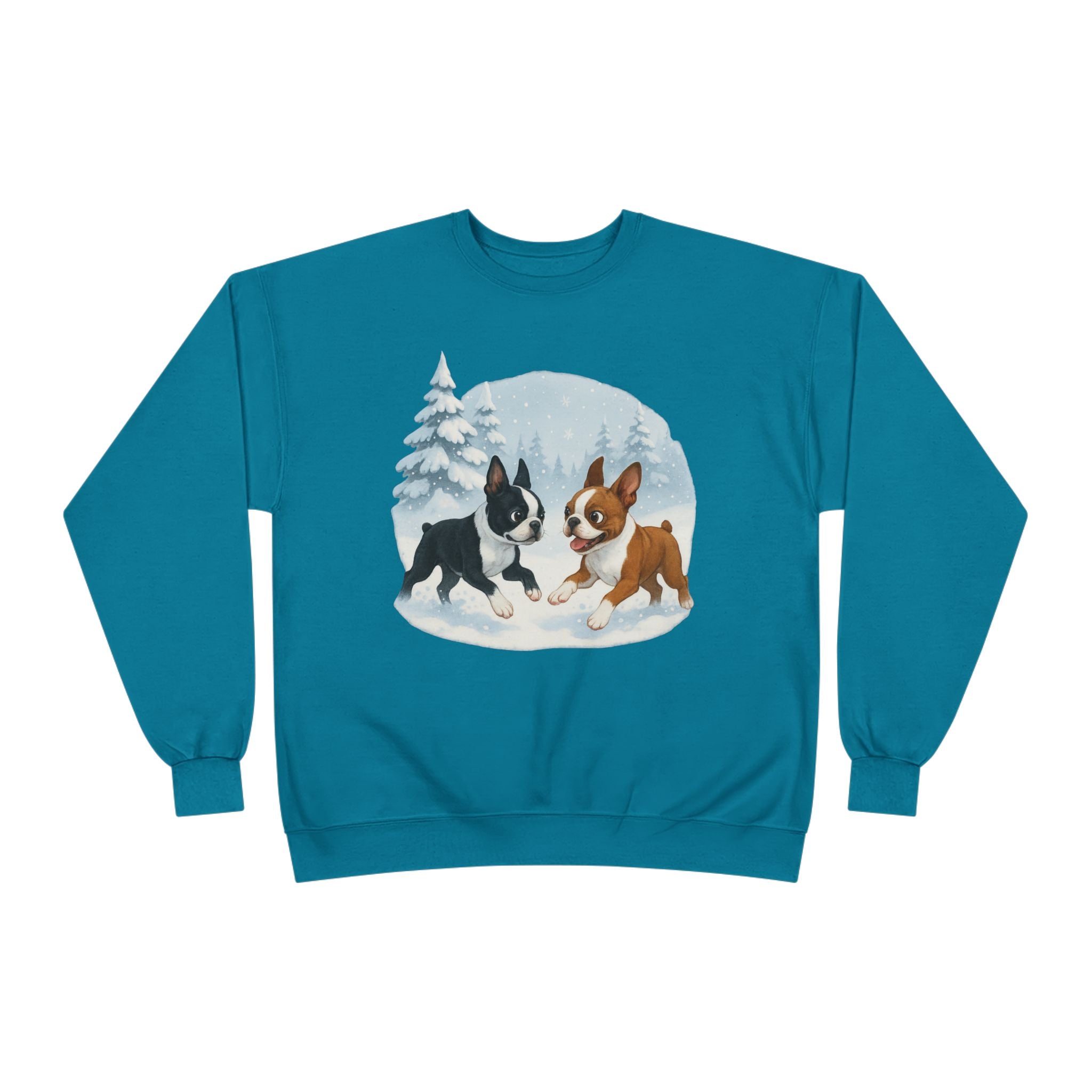 Boston Terriers Winter Wonderland Sweatshirt