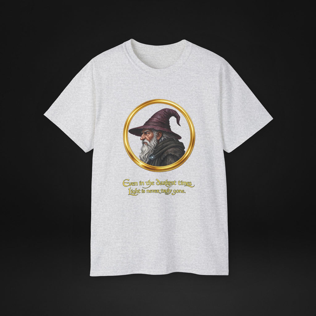 Vintage Wizard Graphic T-Shirt | Fantasy Side Profile Tee