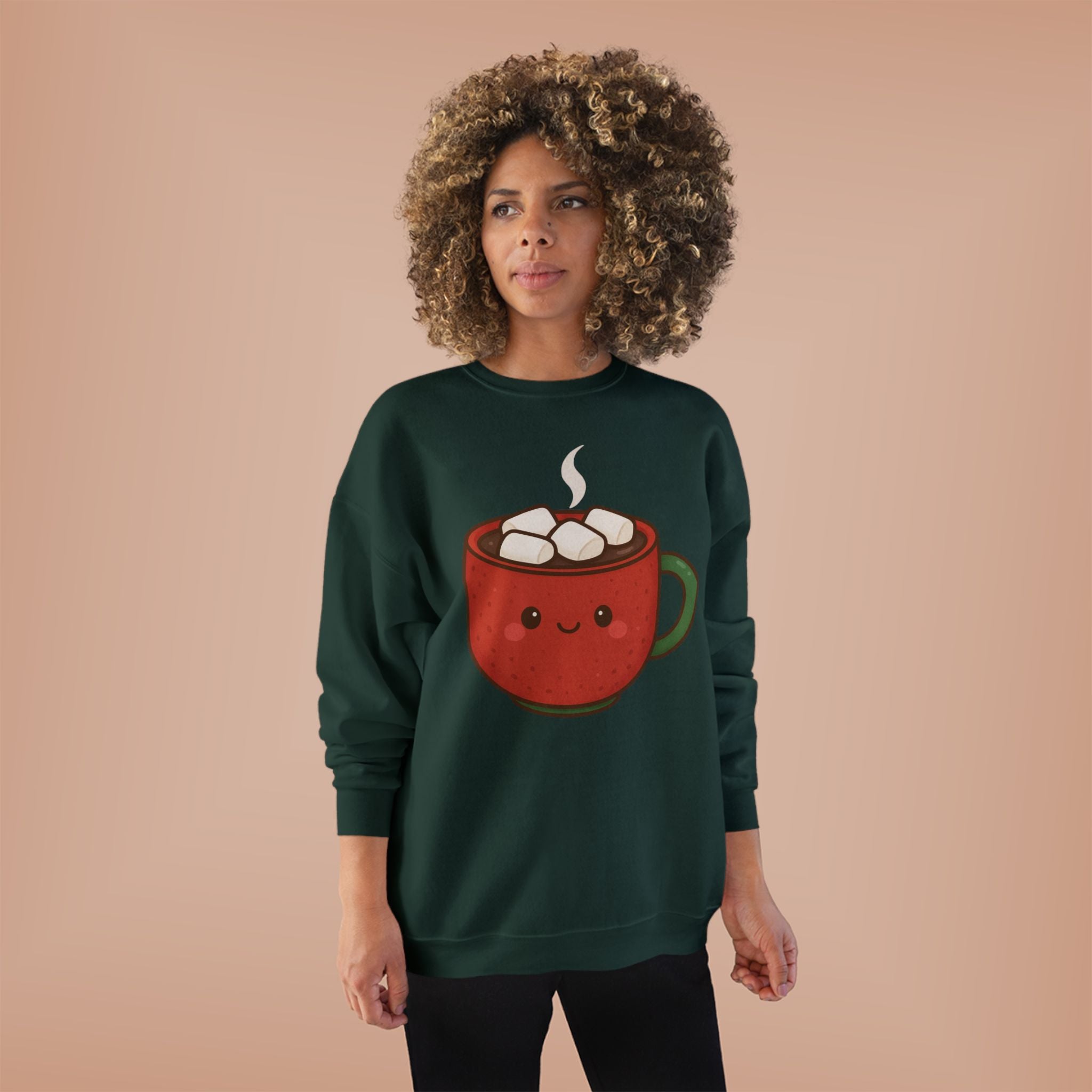 Cuddly Cocoa — Cozy Christmas Sweatshirt