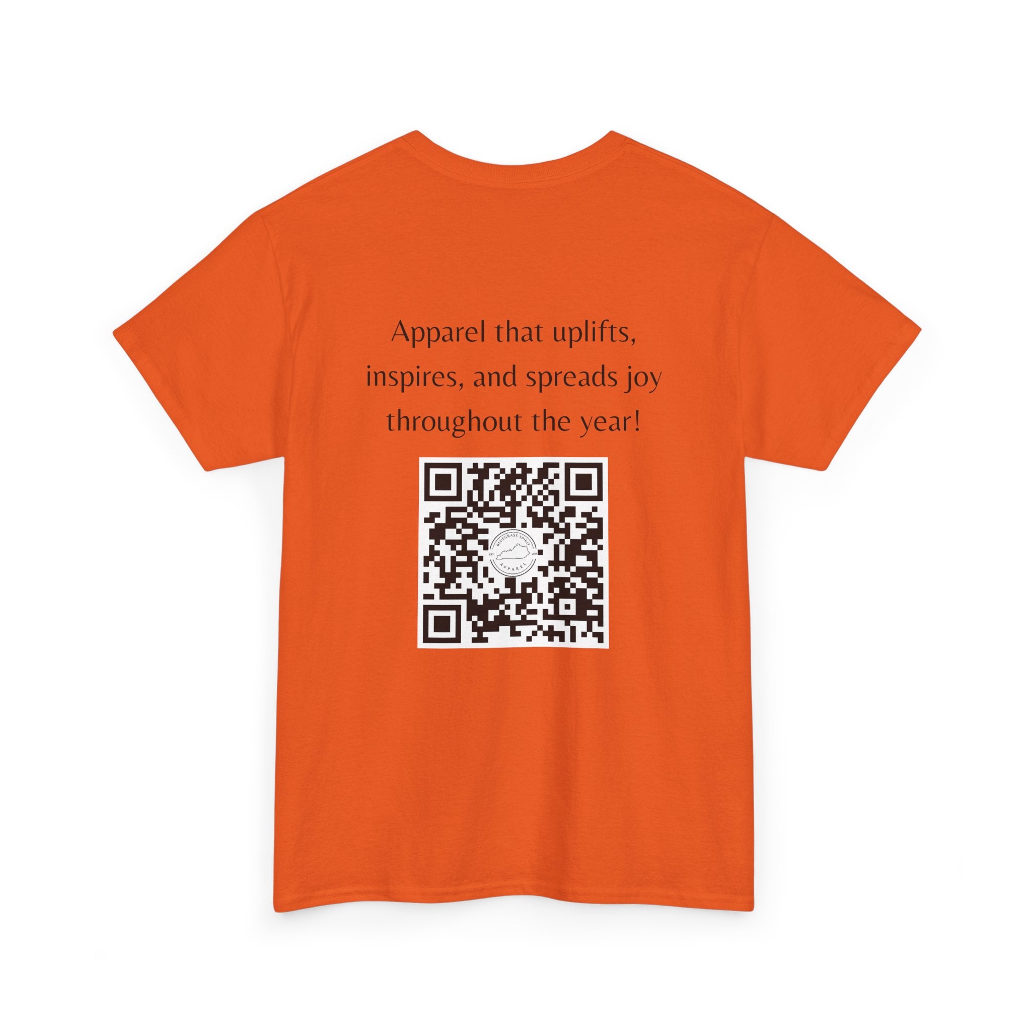 Bluegrass Spirit Logo Promo T-Shirt | Front Logo + QR Code Back (Light)
