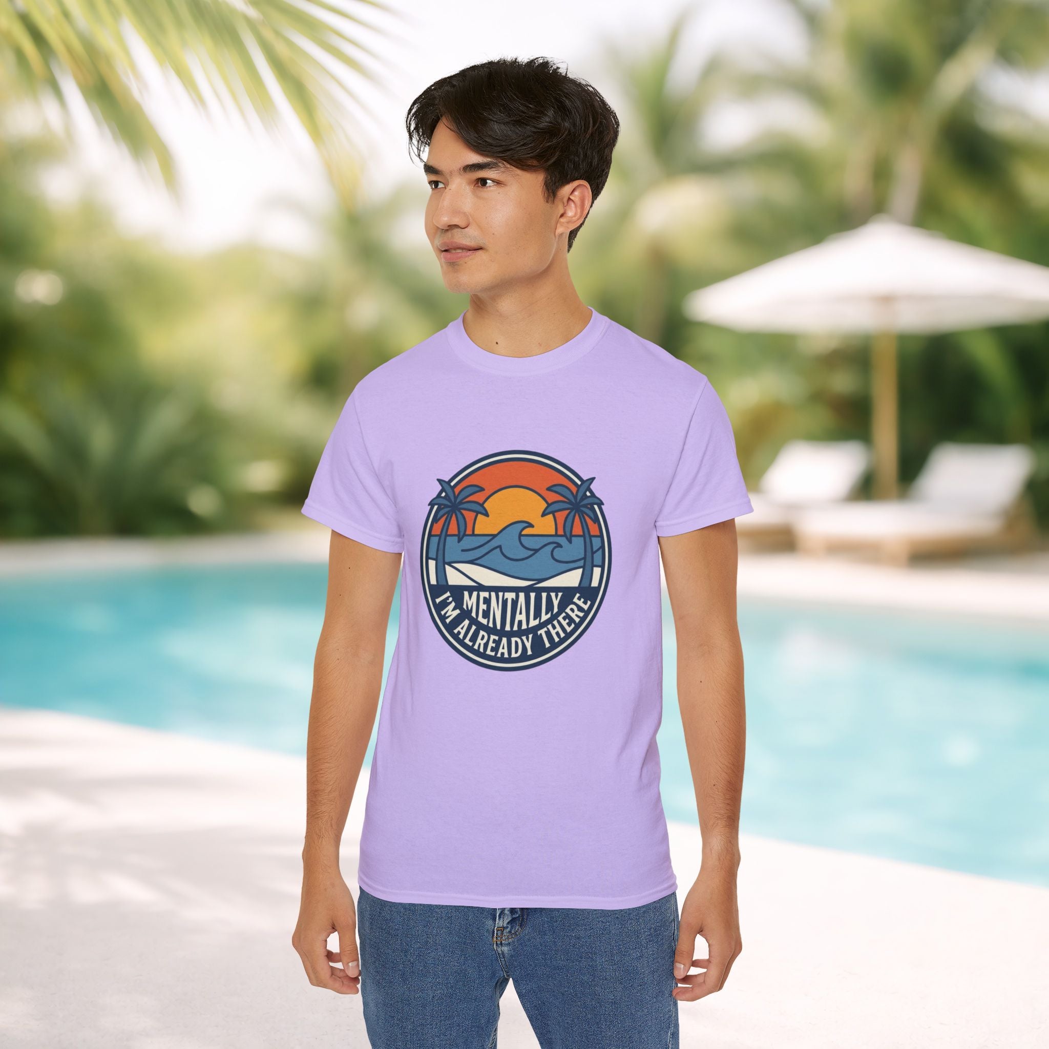 Mentally I’m Already There Summer Beach Sunset T-Shirt