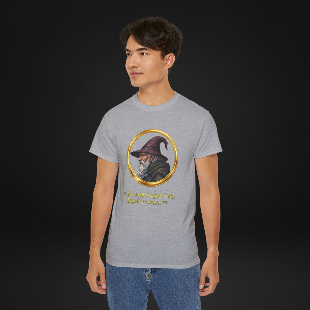 Vintage Wizard Graphic T-Shirt | Fantasy Side Profile Tee