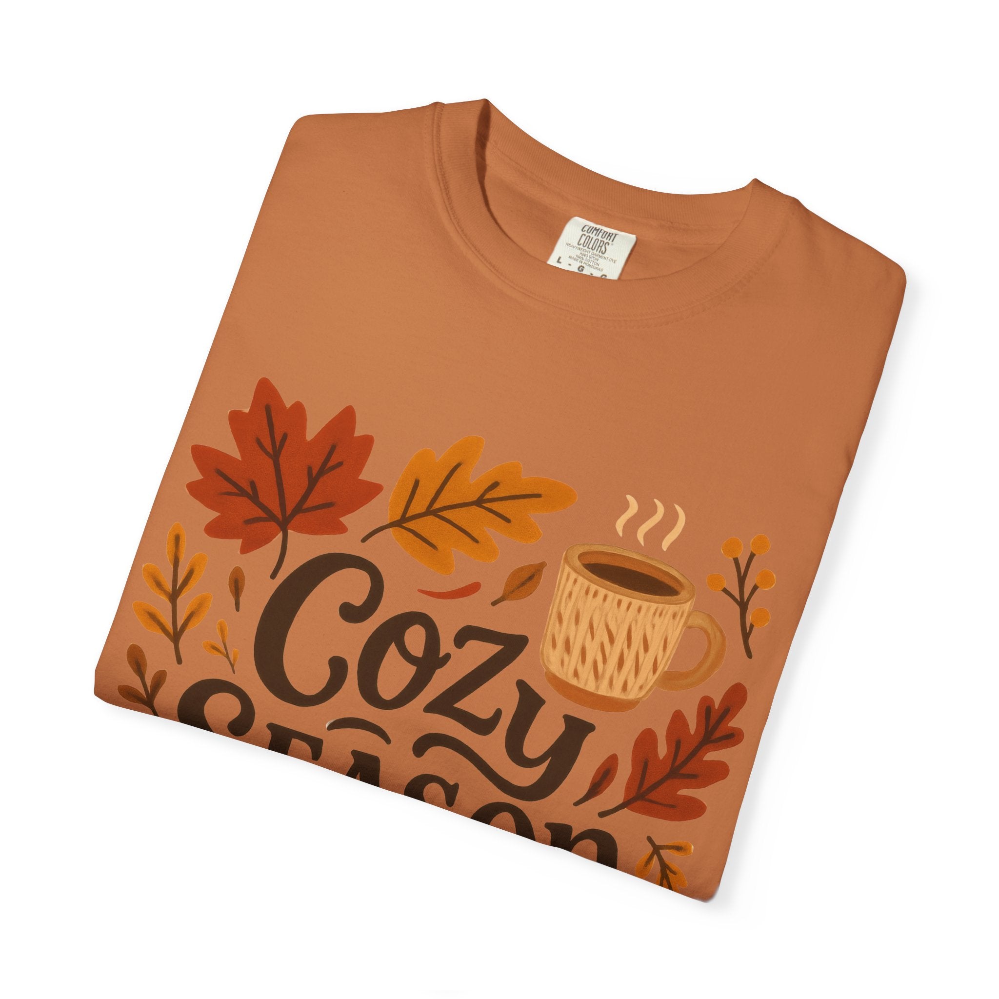 Cozy Season Unisex T-shirt, Fall Fashion Tee, Autumn Apparel, Gift for Him/Her, Pumpkin Spice Shirt, Relaxing Vibes
