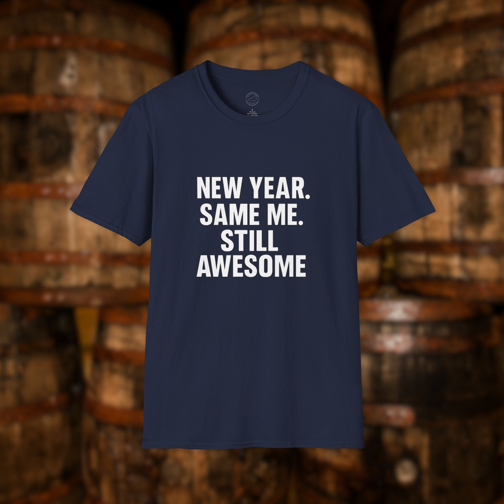 New Year Same Me Still Awesome T-Shirt – Funny New Year Graphic Tee, Bold Statement Unisex Shirt