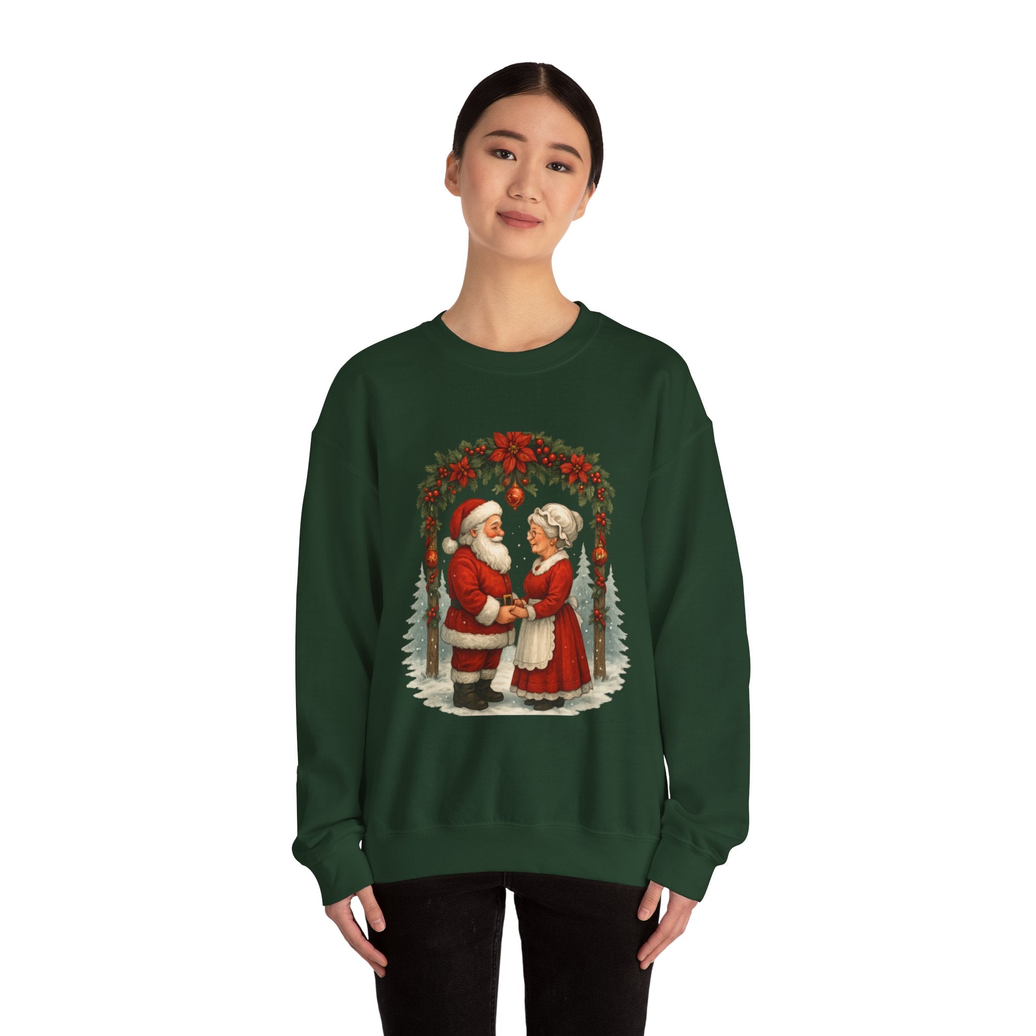Santa & Mrs. Claus Christmas Wedding Arch T-Shirt & Sweatshirt