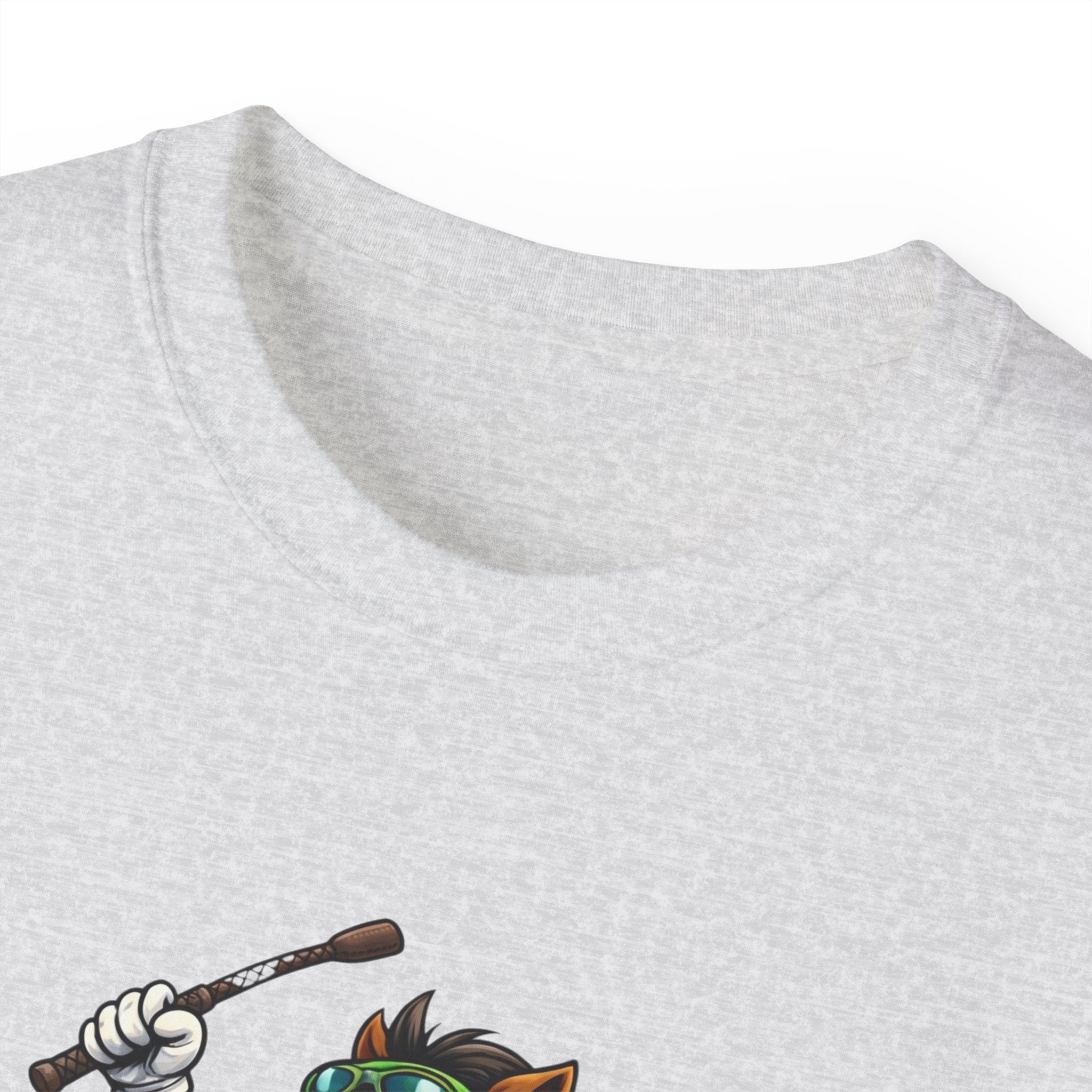 Funny Derby Horse & Jockey T-Shirt | Playful Horse Racing Graphic Tee