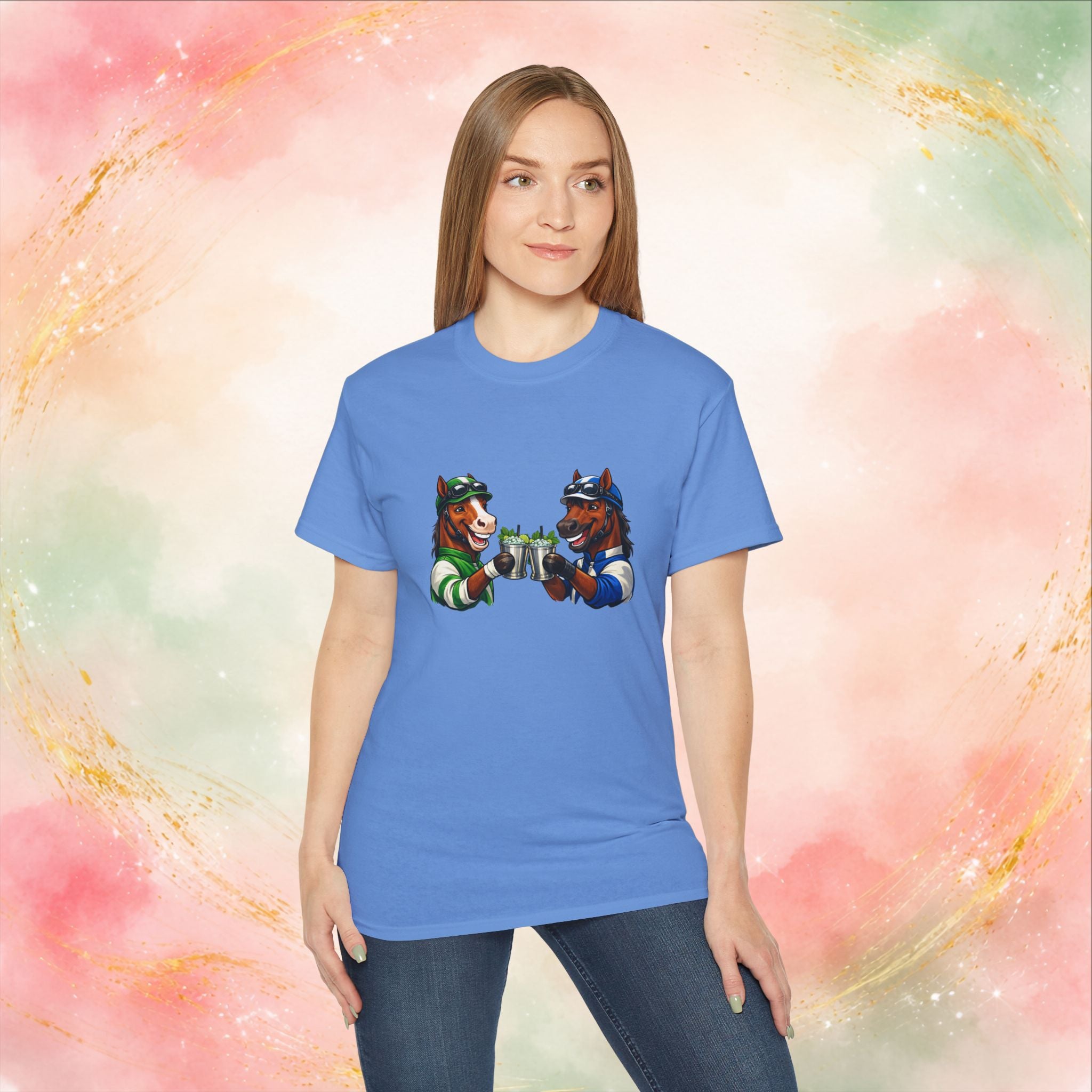 Derby Day Cheers: Funny Jockey Horses & Mint Juleps T-Shirt