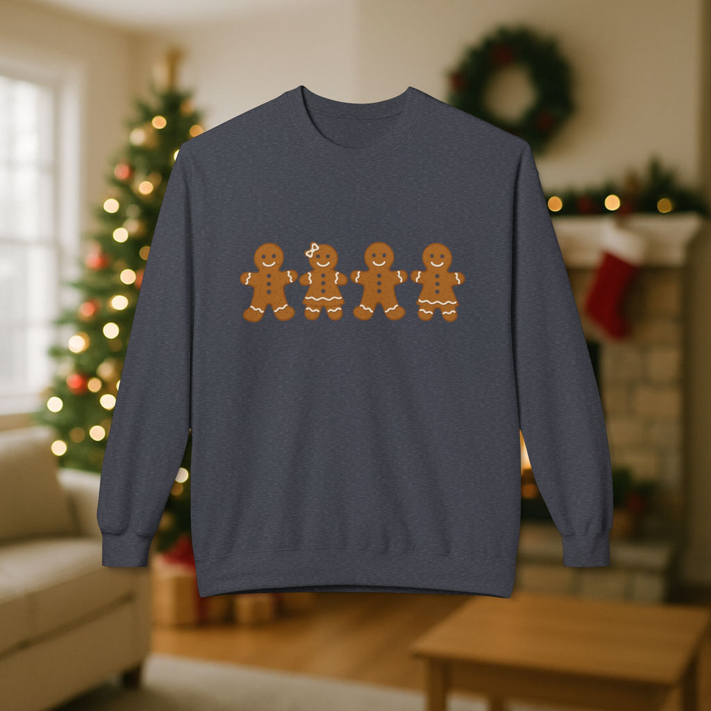Gingerbread Family Christmas Sweatshirt – Cute Holiday Cookie Crewneck | Festive Matching Family Christmas Sweater