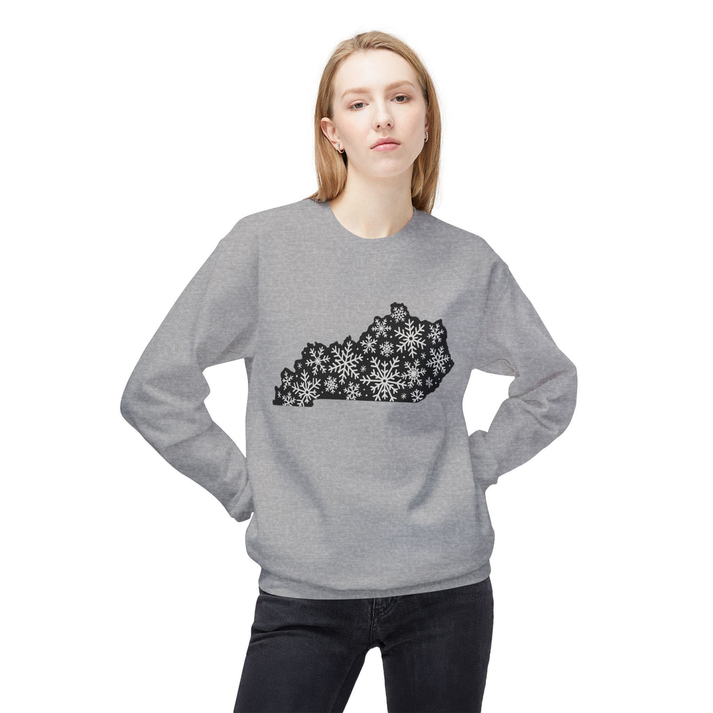 Snowflakes Over Kentucky Winter Sweatshirt