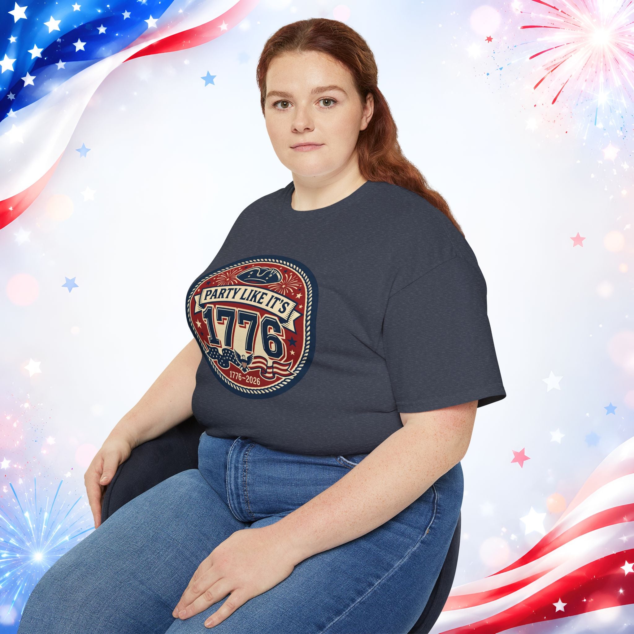 Party Like It’s 1776 T-Shirt | America 250th Birthday 4th of July Patriotic Tee