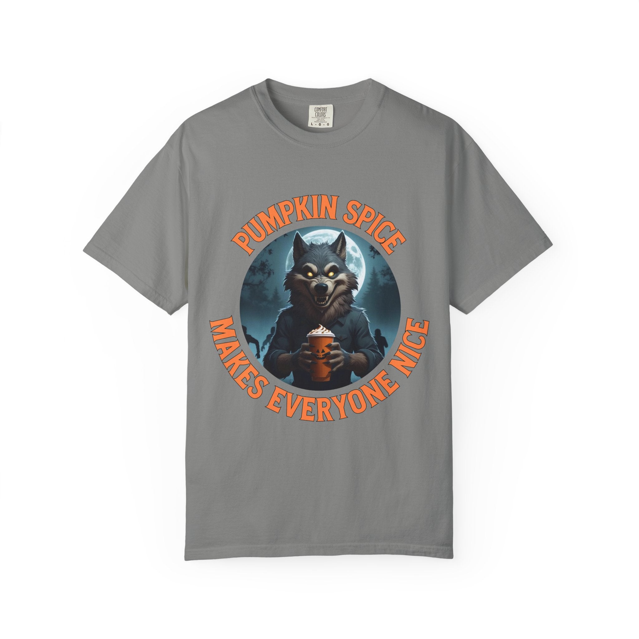 Pumpkin Spice Werewolf Halloween Shirt – Fall Coffee Lovers Tee