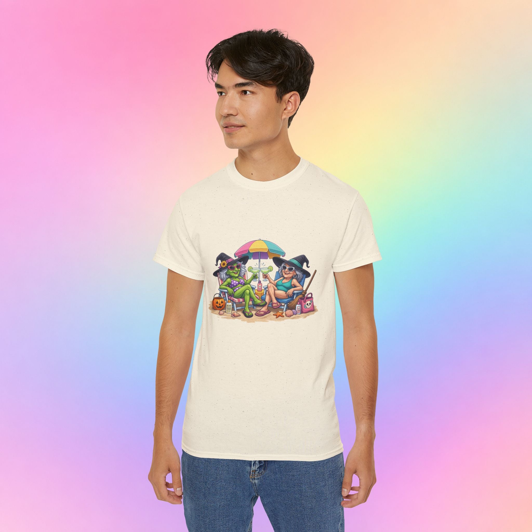 Summerween Witches Beach T-Shirt | Funny Halloween Summer Tee