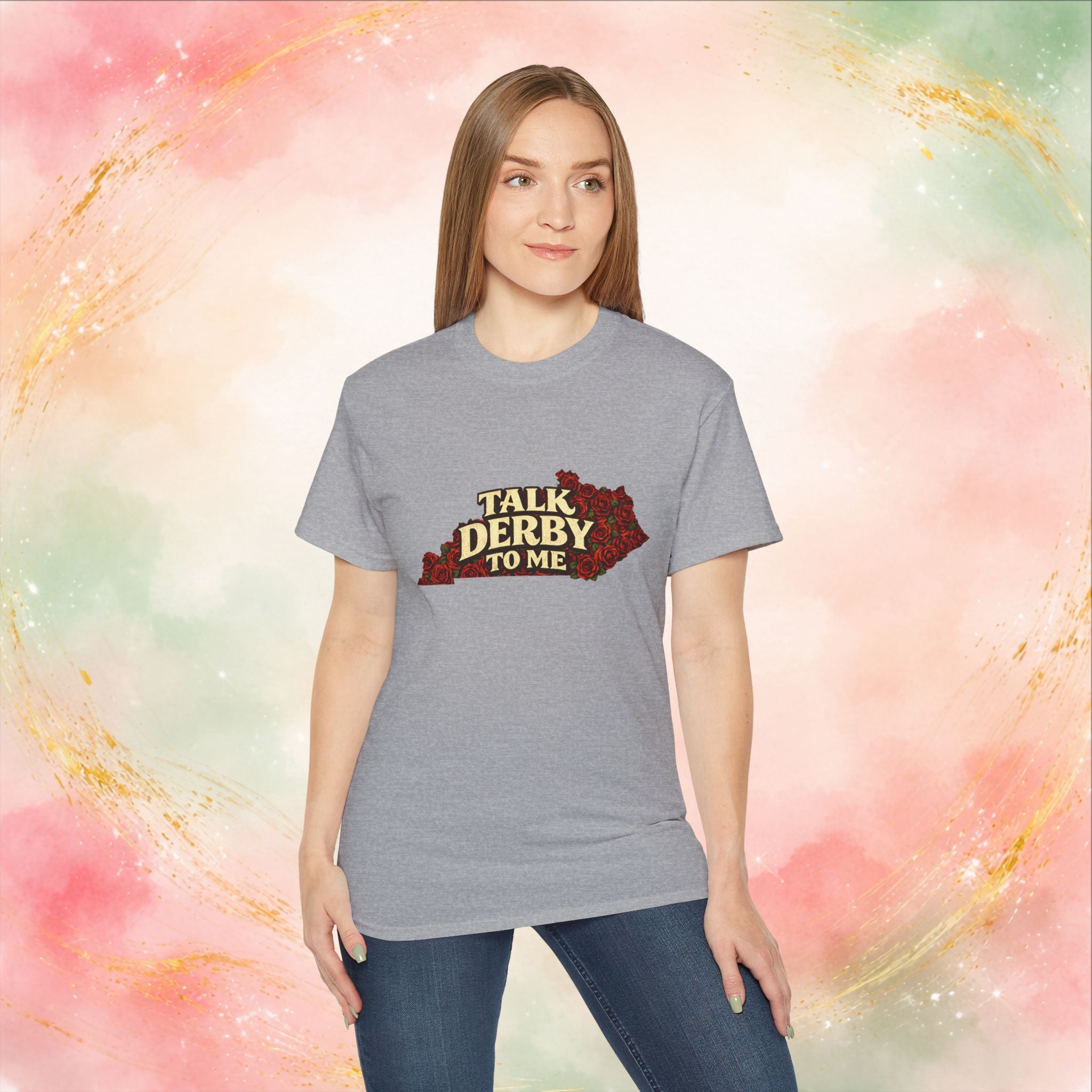 Talk Derby To Me T-Shirt | Kentucky Derby Roses Graphic Tee