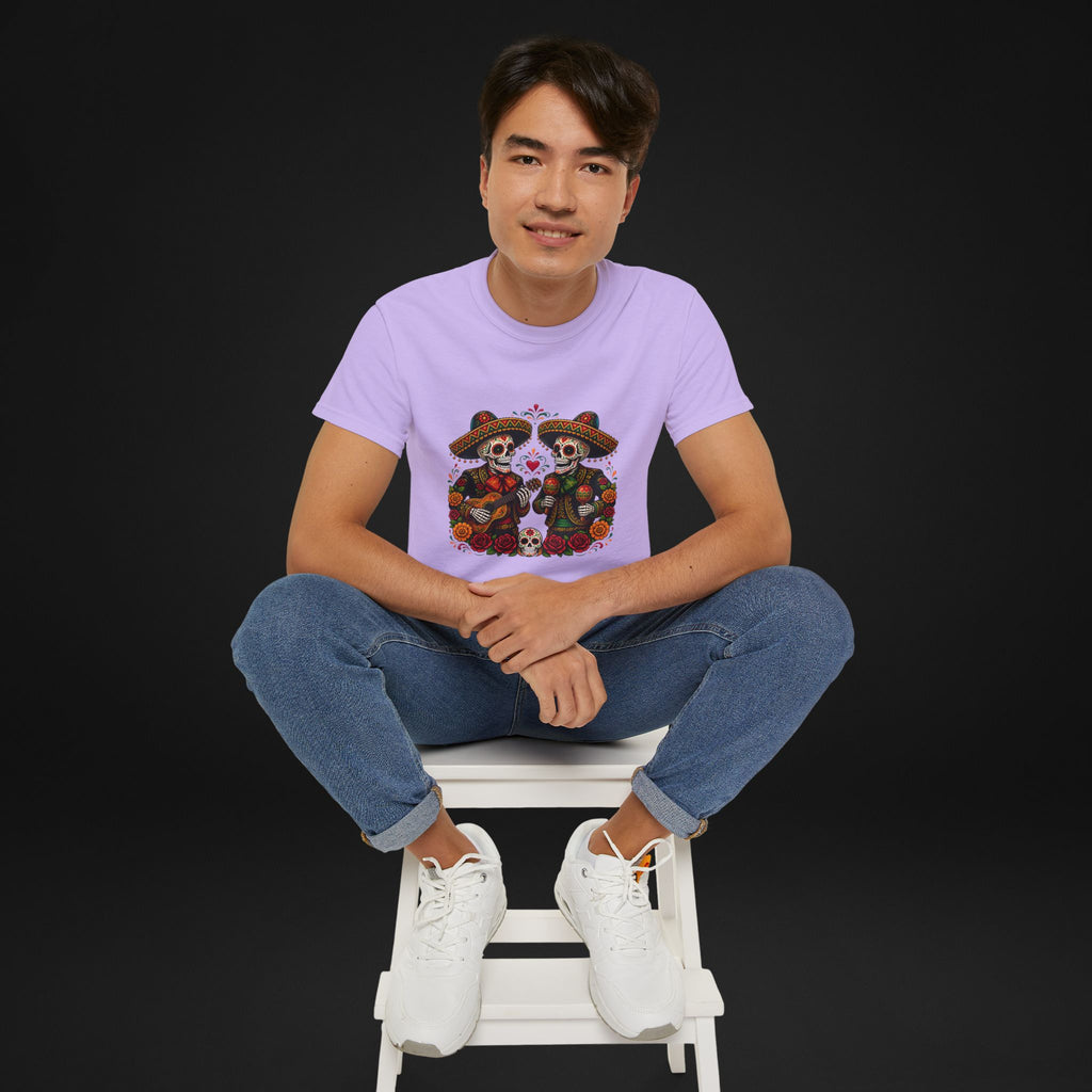 Cinco De Mayo Sugar Skull Mariachi T-Shirt | Dia de los Muertos Inspired Fiesta Tee