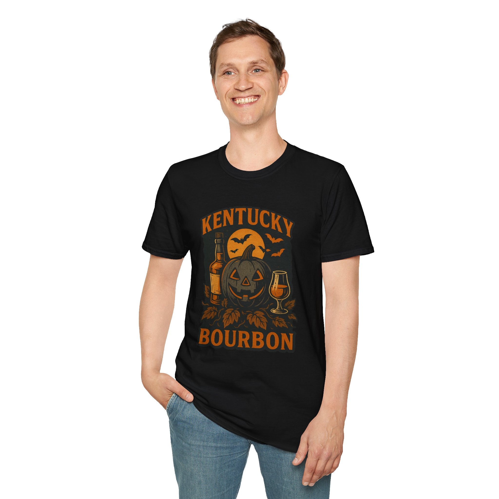 Kentucky Bourbon Halloween Jack-O’-Lantern T-Shirt
