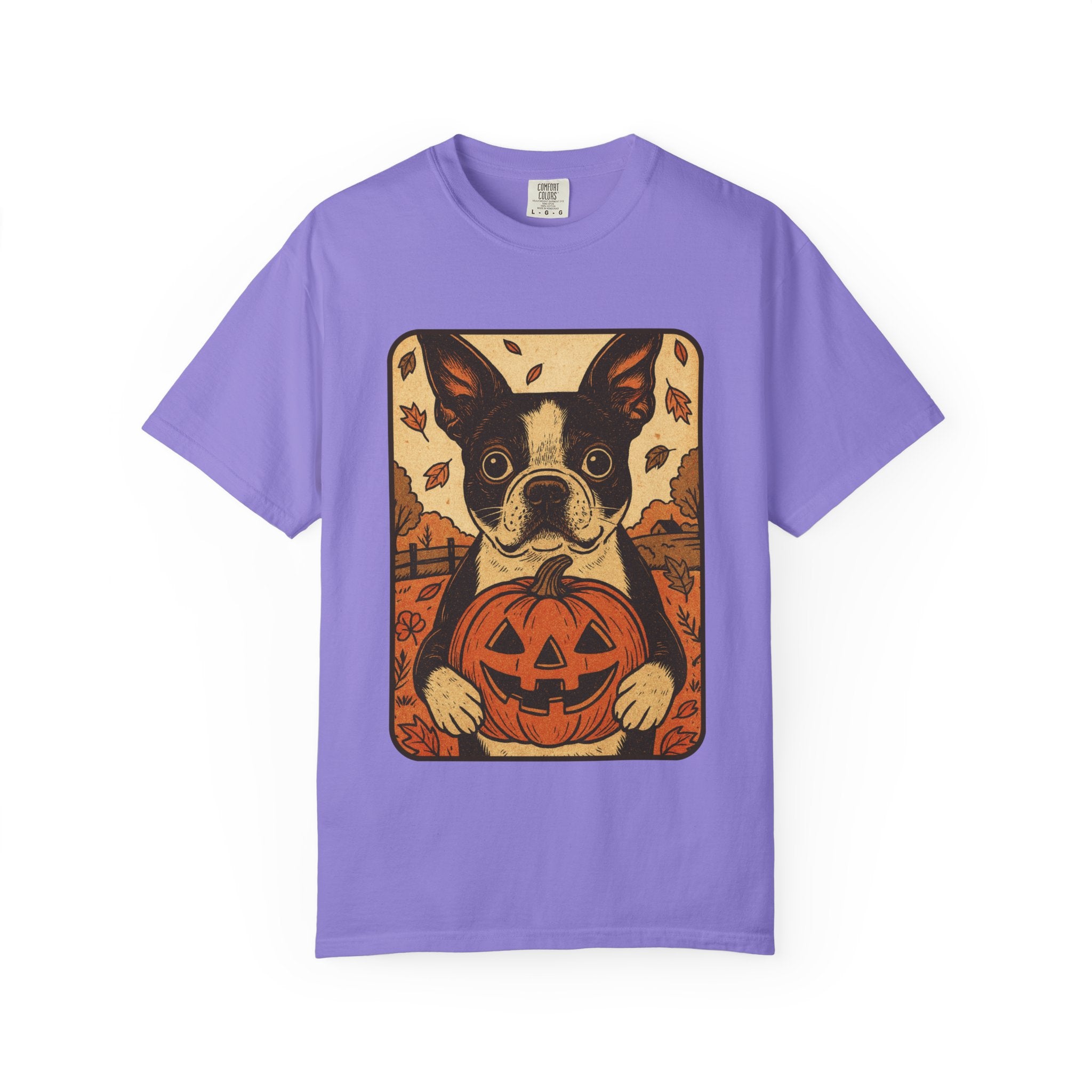 Boston Terrier Pumpkin Pals – Vintage Halloween Tee