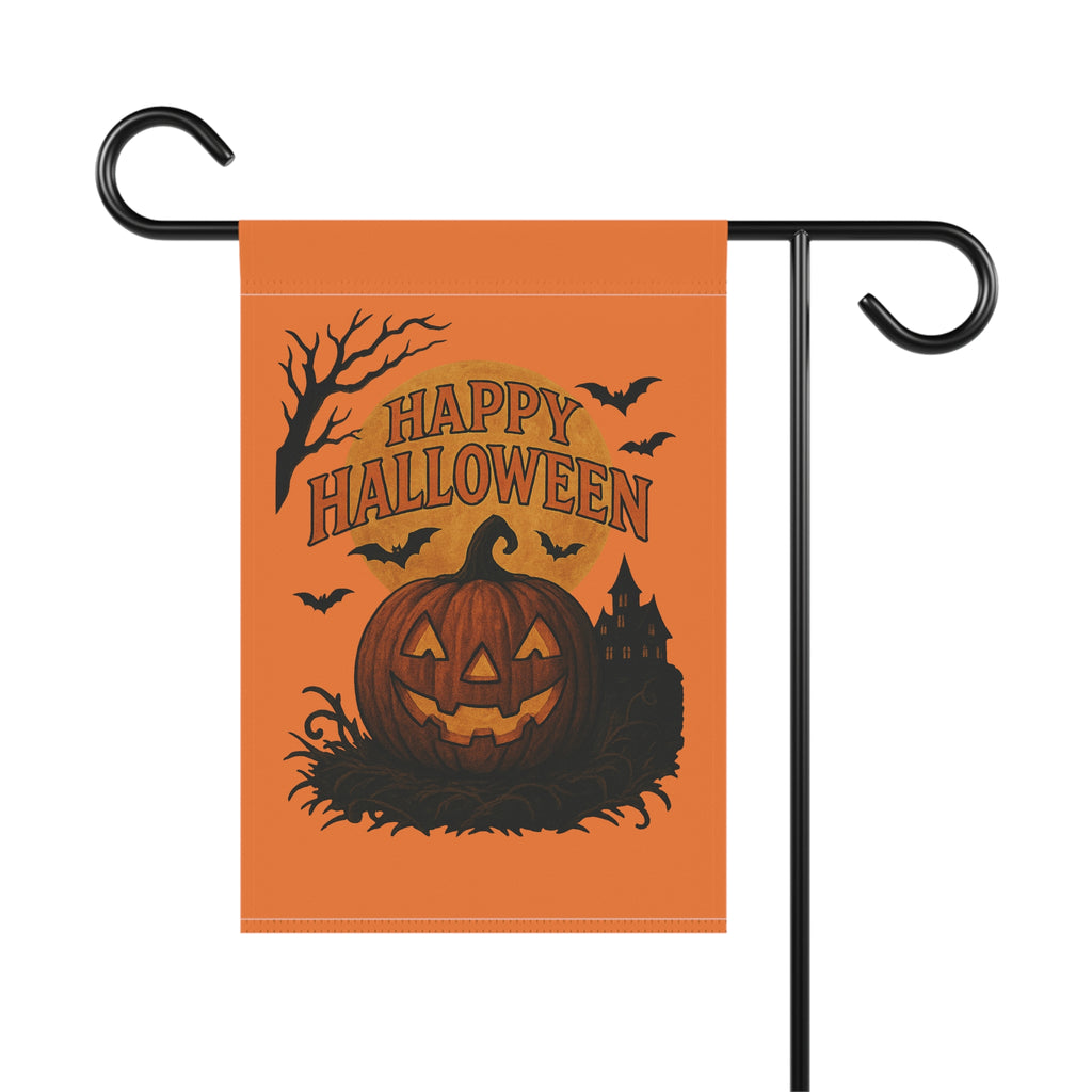 Spooky Jack-O’-Lantern Halloween Yard Flag | 12x18 House Banner