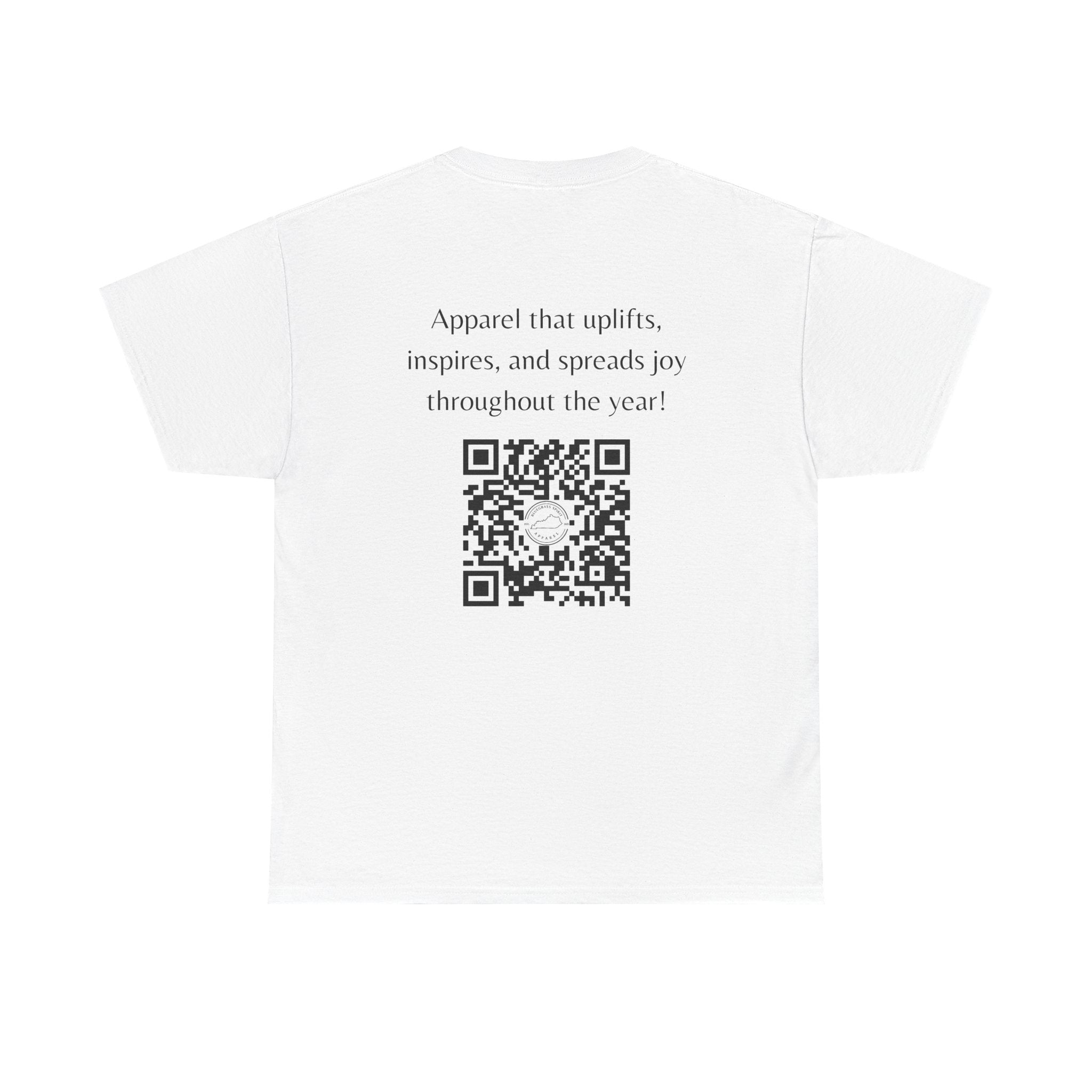 Bluegrass Spirit Logo Promo T-Shirt | Front Logo + QR Code Back (Light)