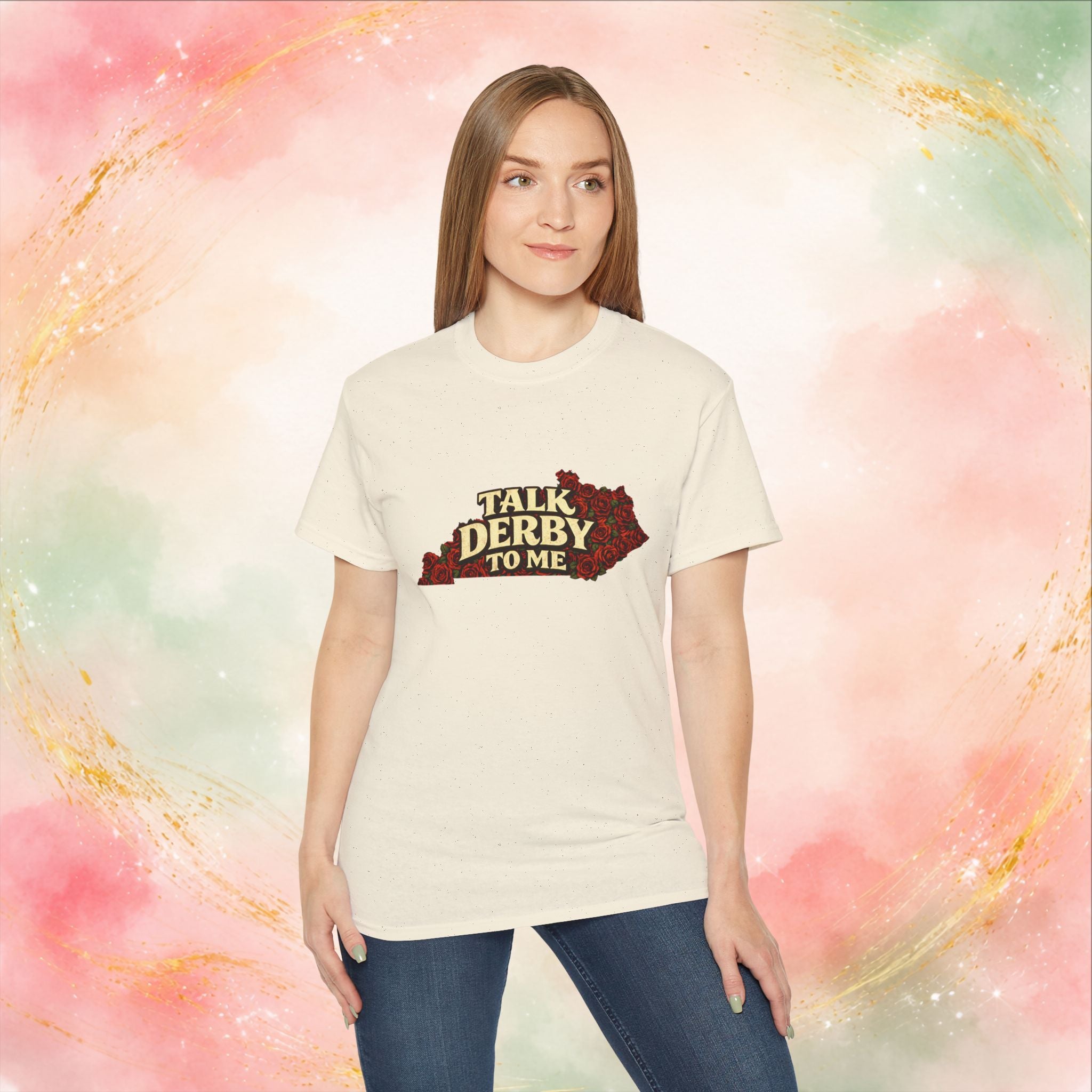 Talk Derby To Me T-Shirt | Kentucky Derby Roses Graphic Tee