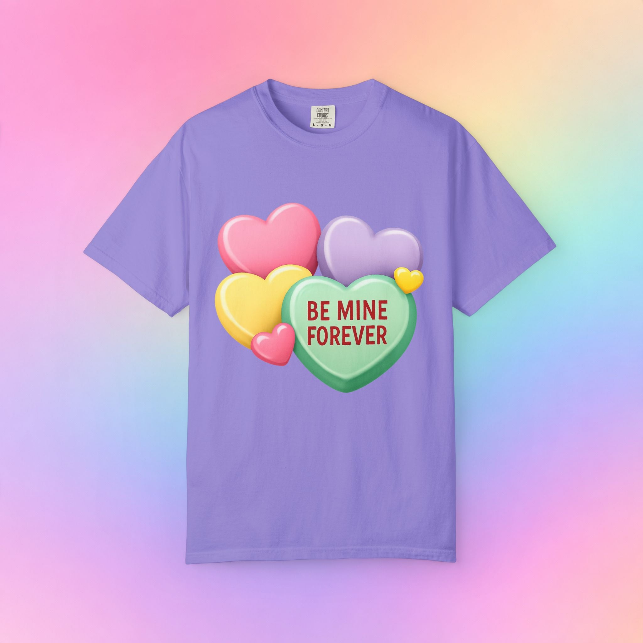 Be Mine Forever Valentine’s Day T-Shirt – Cute Candy Heart Unisex Graphic Tee