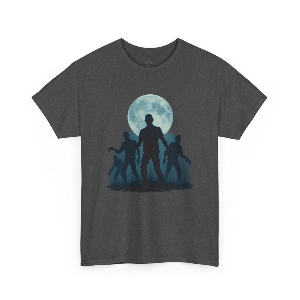 Zombie Rising Under the Full Moon | Halloween Horror T-Shirt