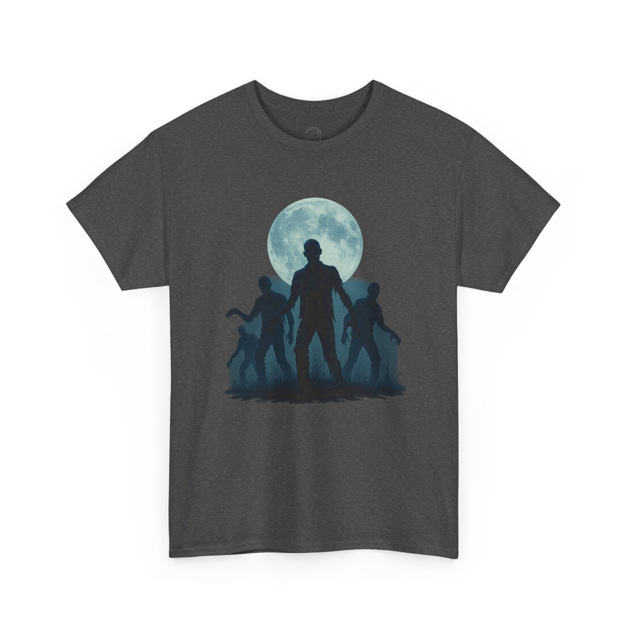 Zombie Rising Under the Full Moon | Halloween Horror T-Shirt