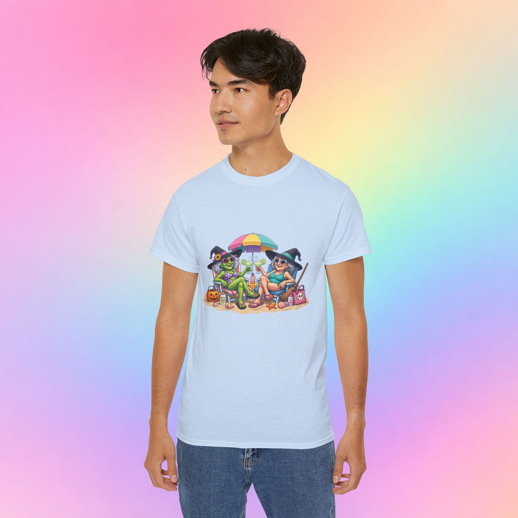 Summerween Witches Beach T-Shirt | Funny Halloween Summer Tee
